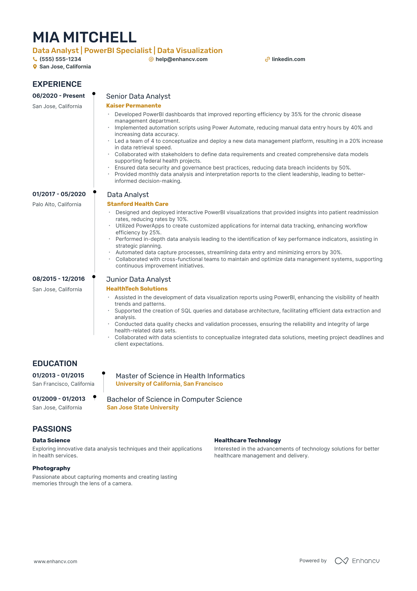 Junior Consulting Analyst resume example