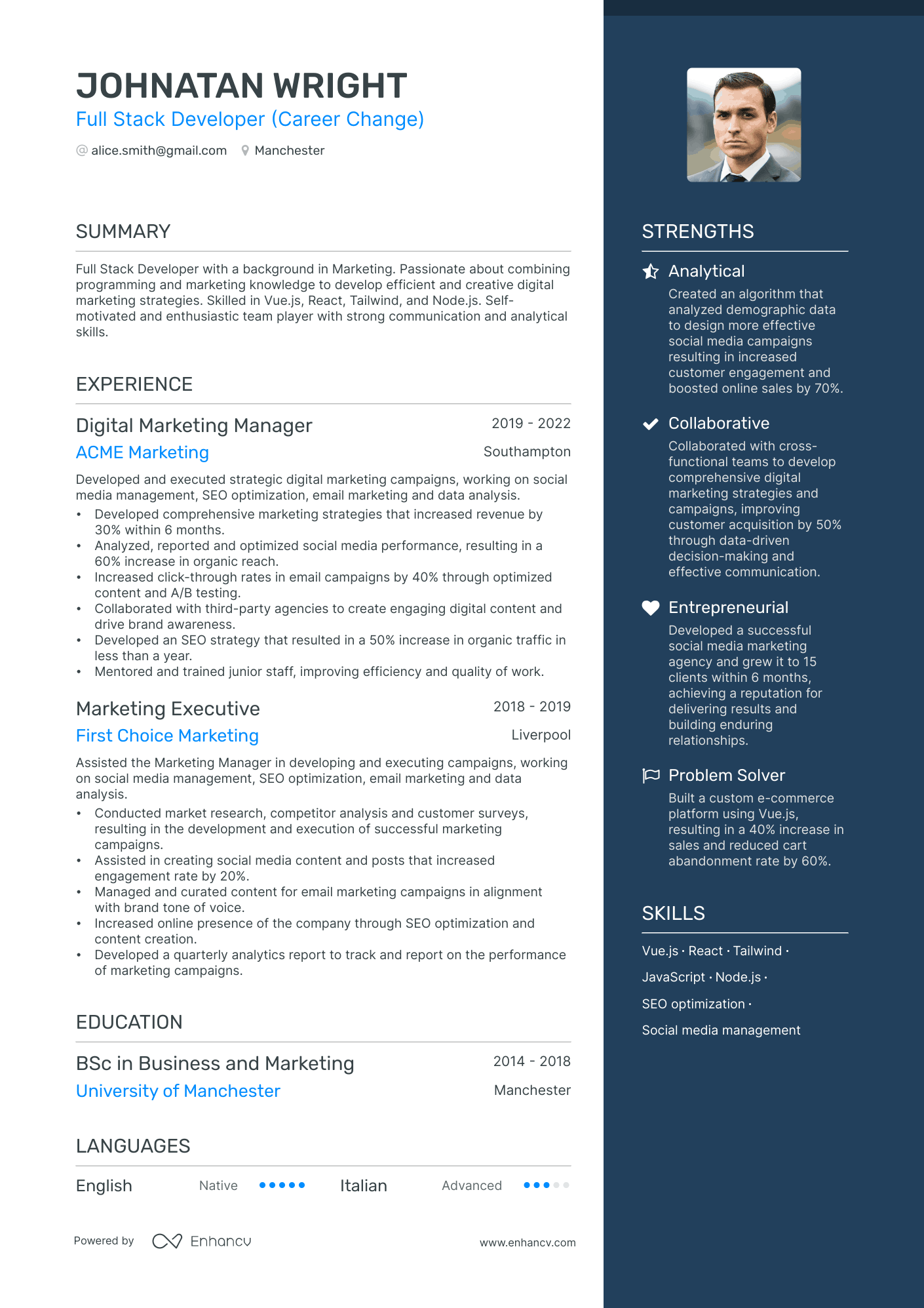 3 Full Stack Developer CV Examples For 2024