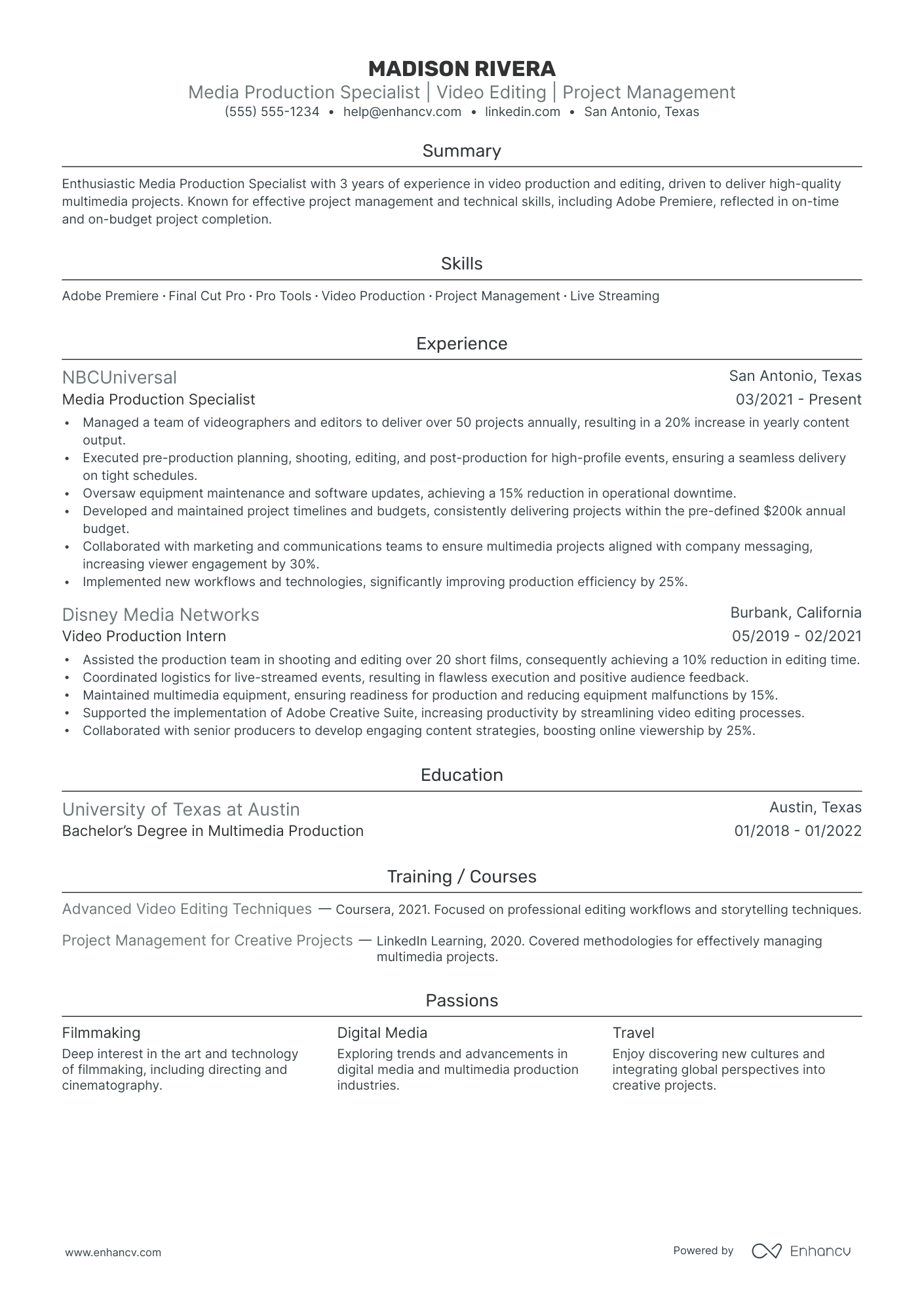 Senior Technology Manager resume example