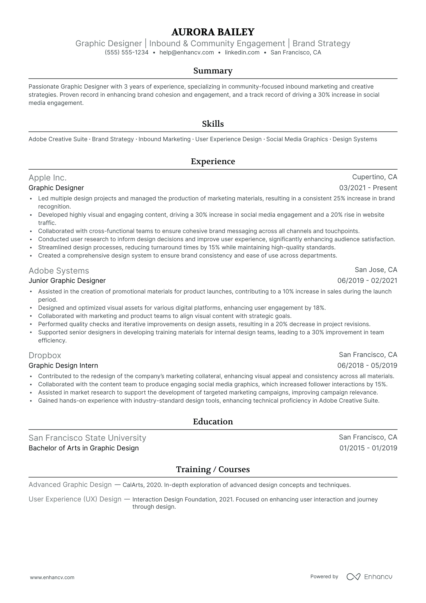 Graphic Art Director resume example