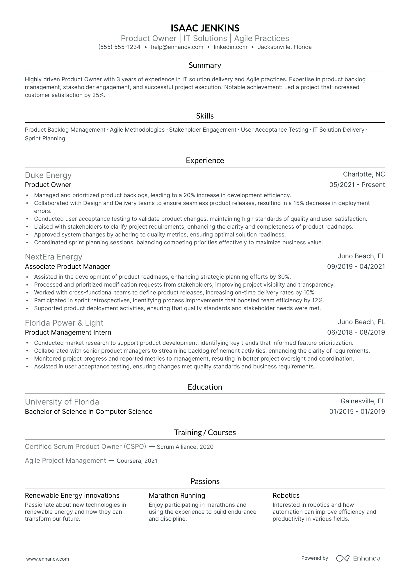 Retail Business Owner resume example