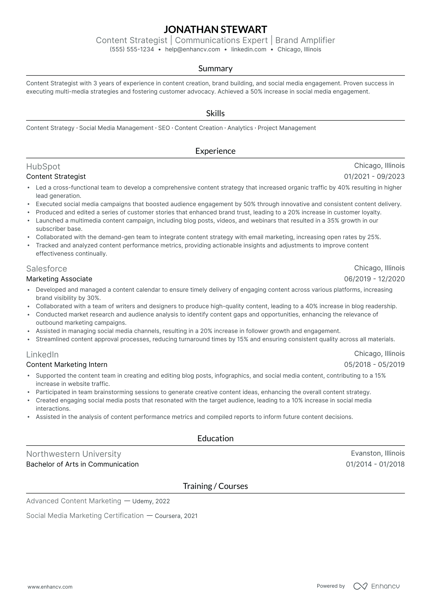 B2C Sales Director resume example