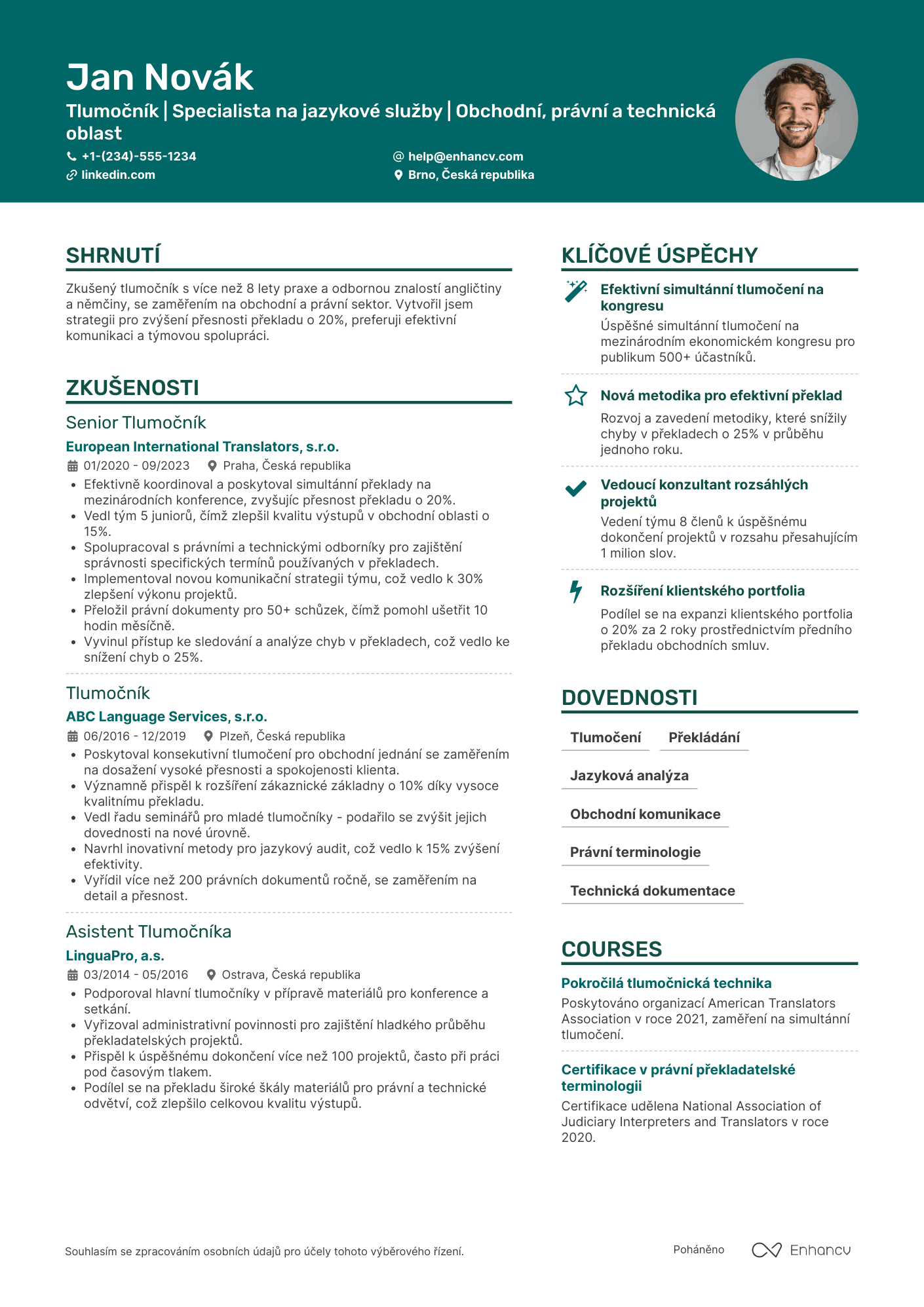 Tlumočník CV