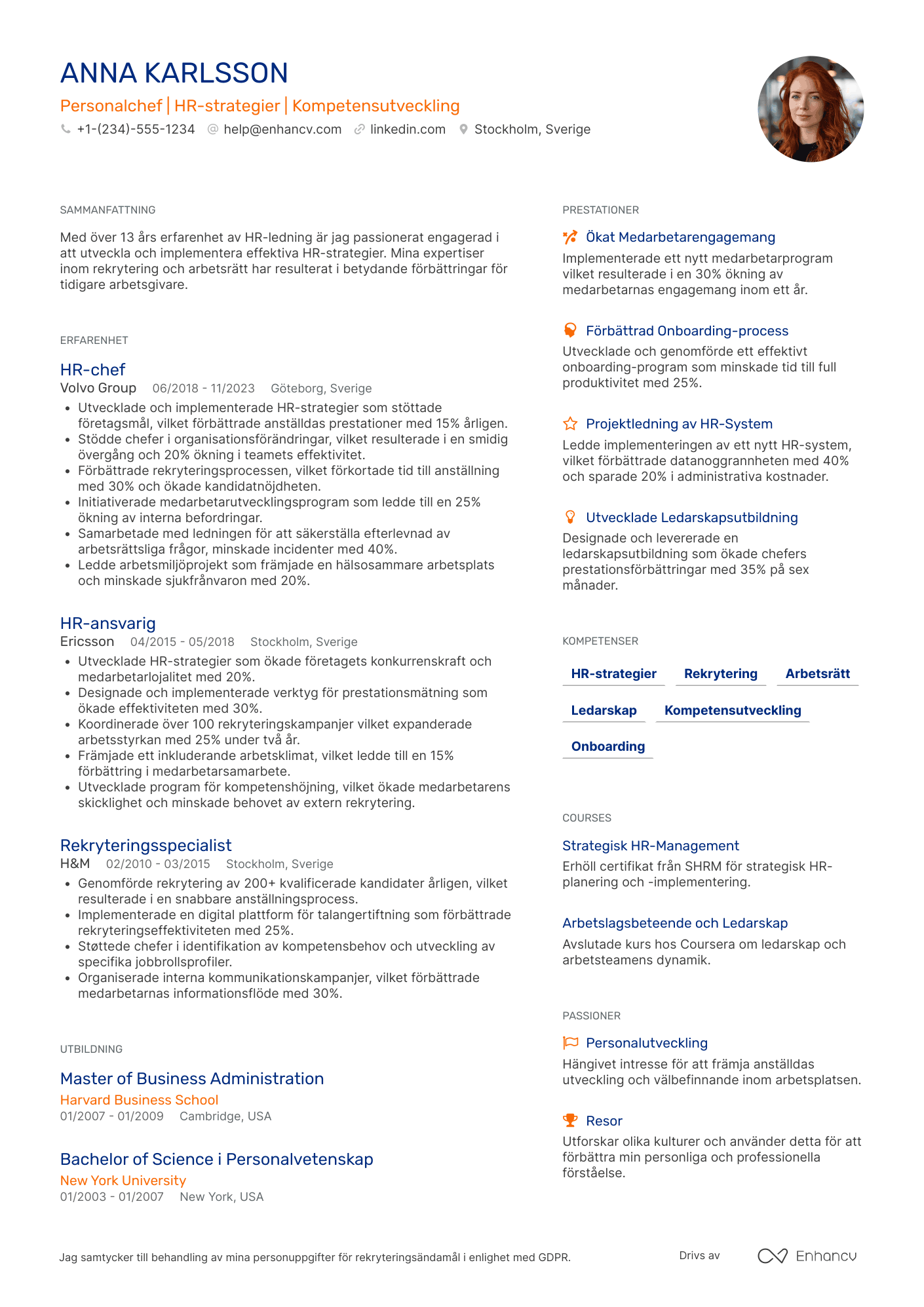 Personalchef CV