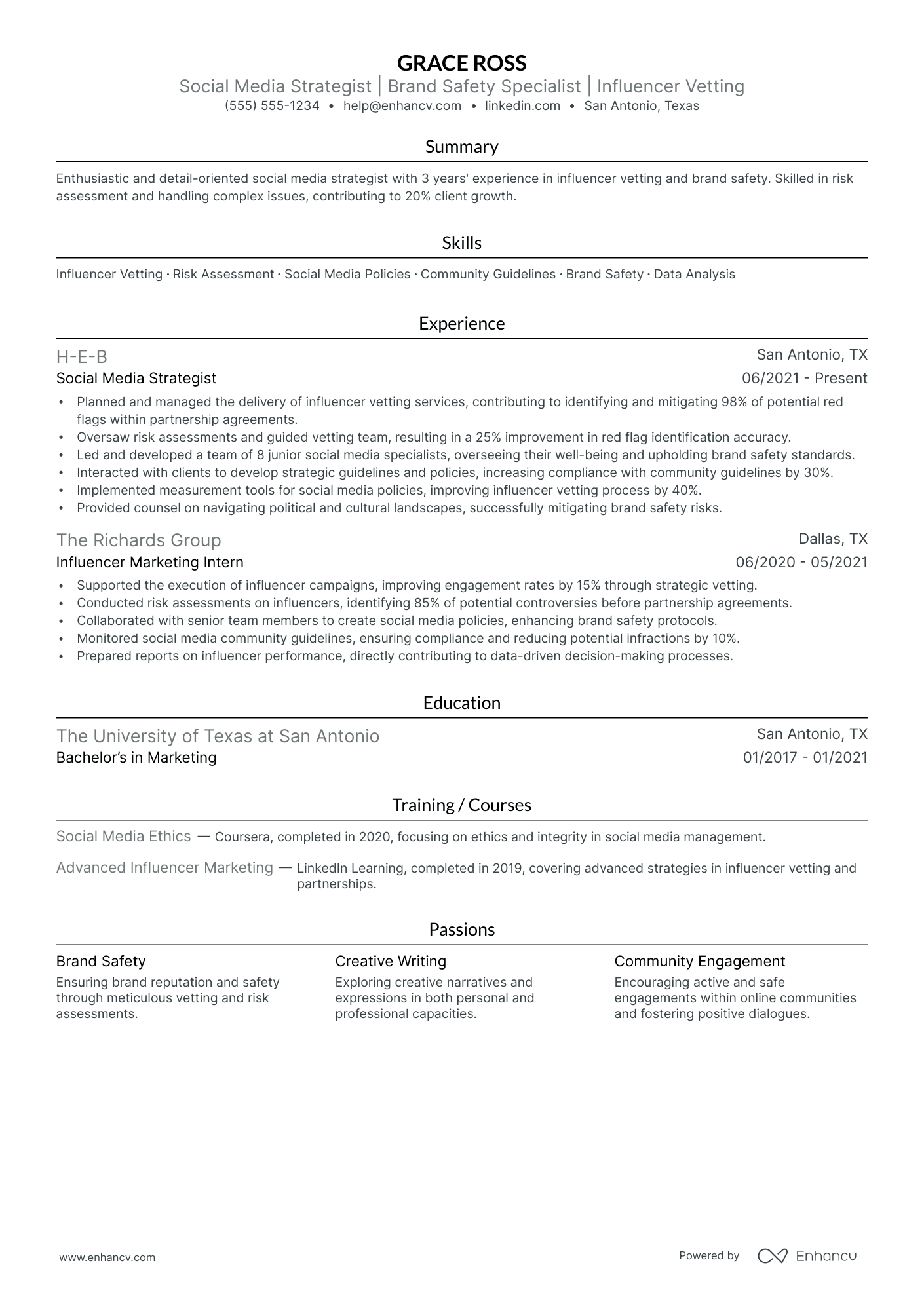 Social Media Manager for Crisis Management Resume Example Resume Example