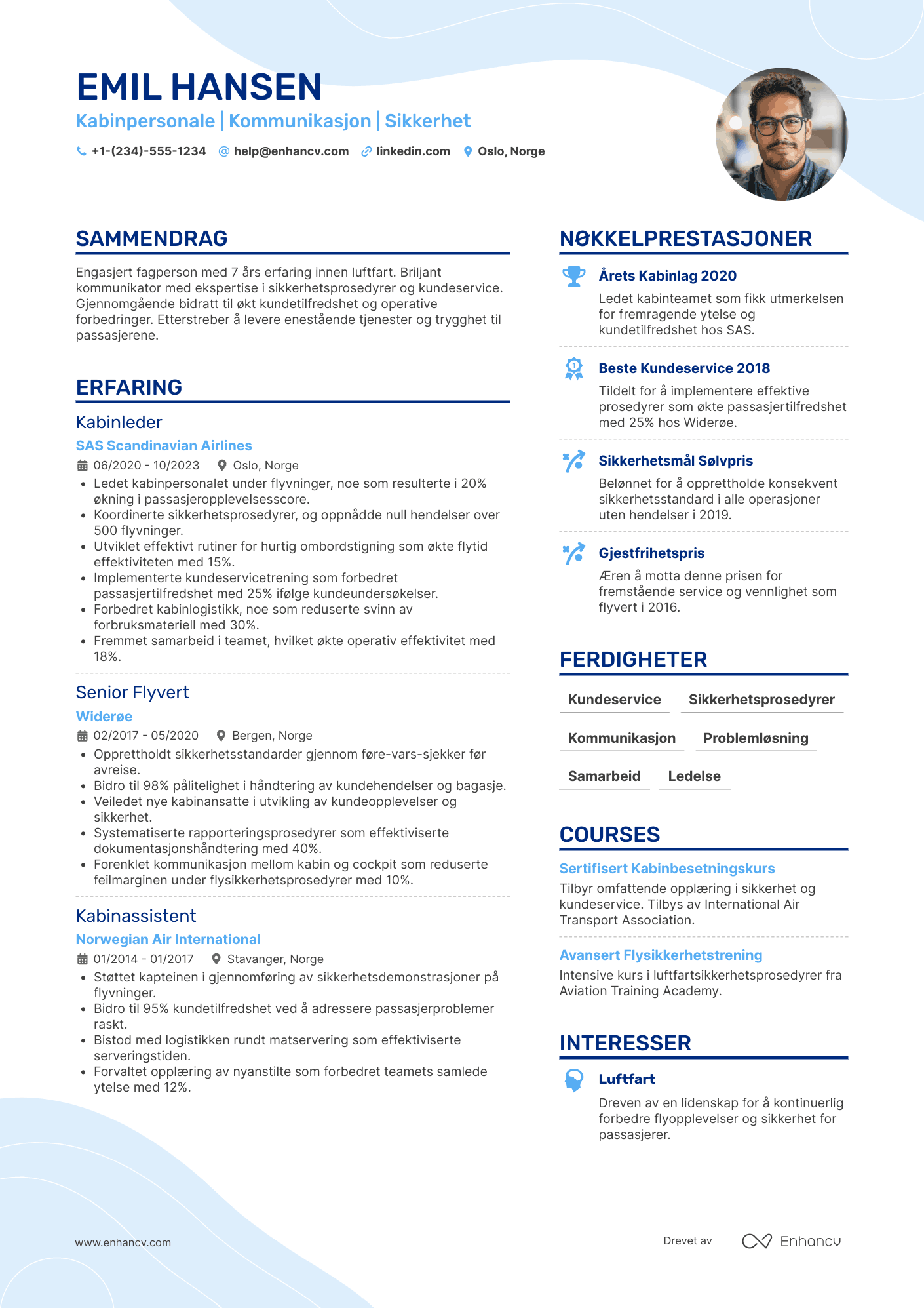 Kabinpersonale CV