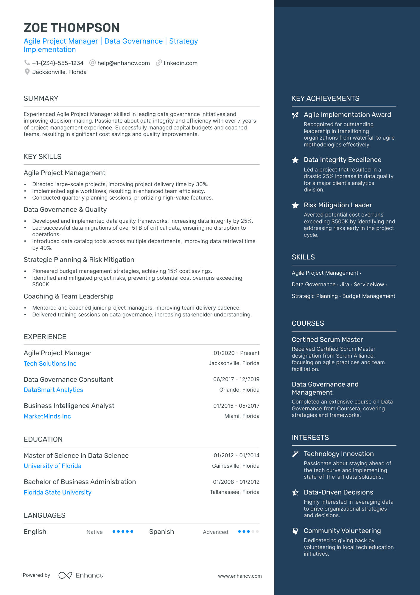 Elegant Functional Resume 2024