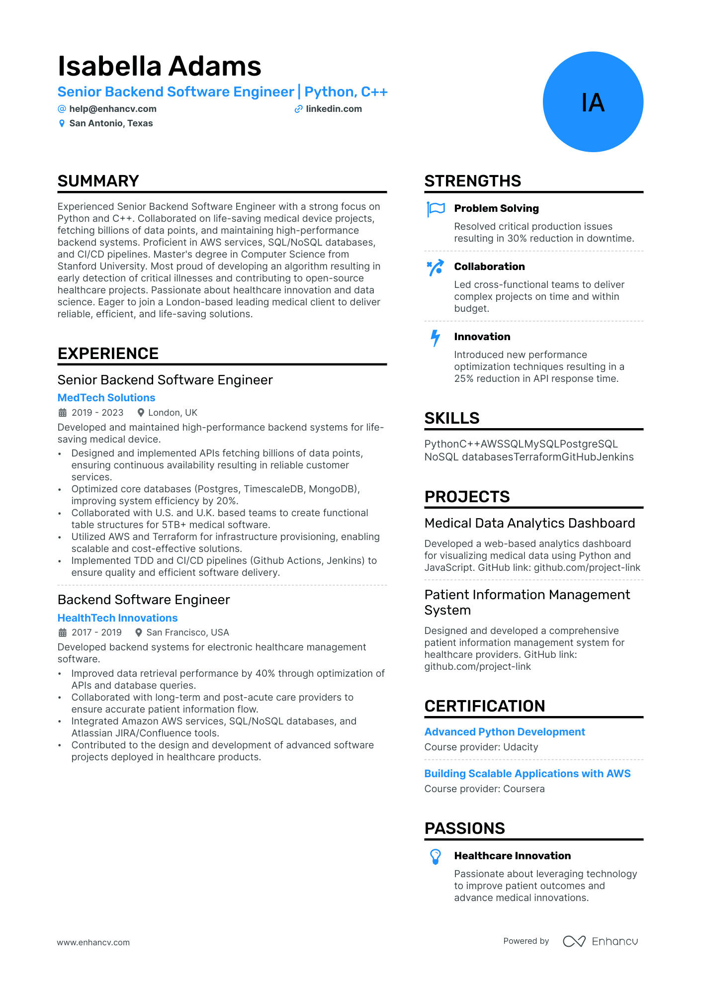 AWS Cloud Practitioner resume example