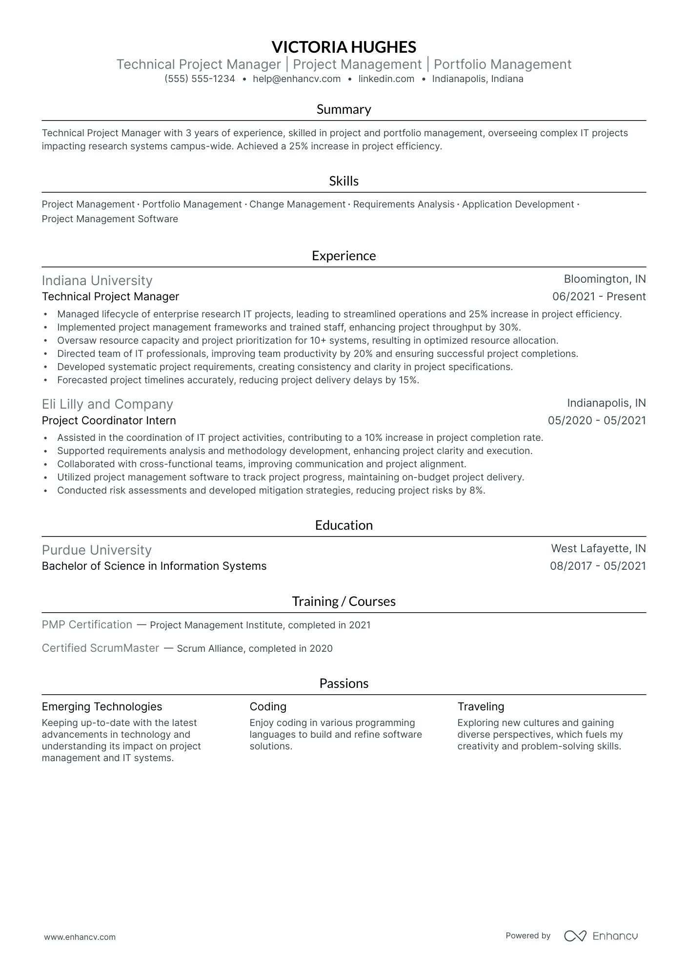 Technical Project Manager Resume Example Resume Example