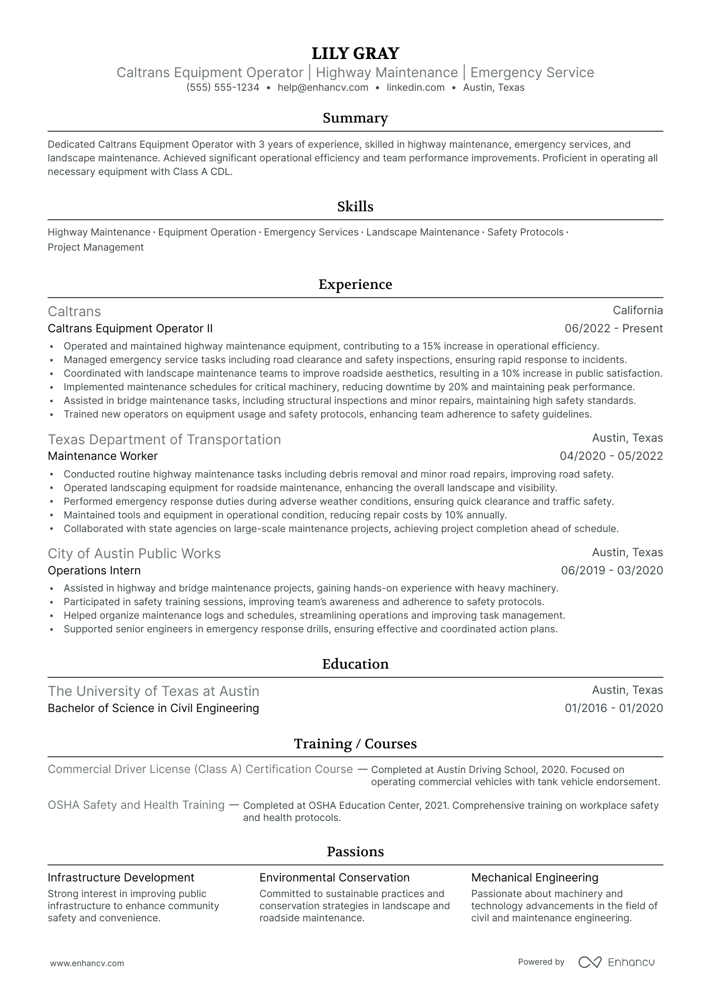 Construction Equipment Operator Resume Example Resume Example