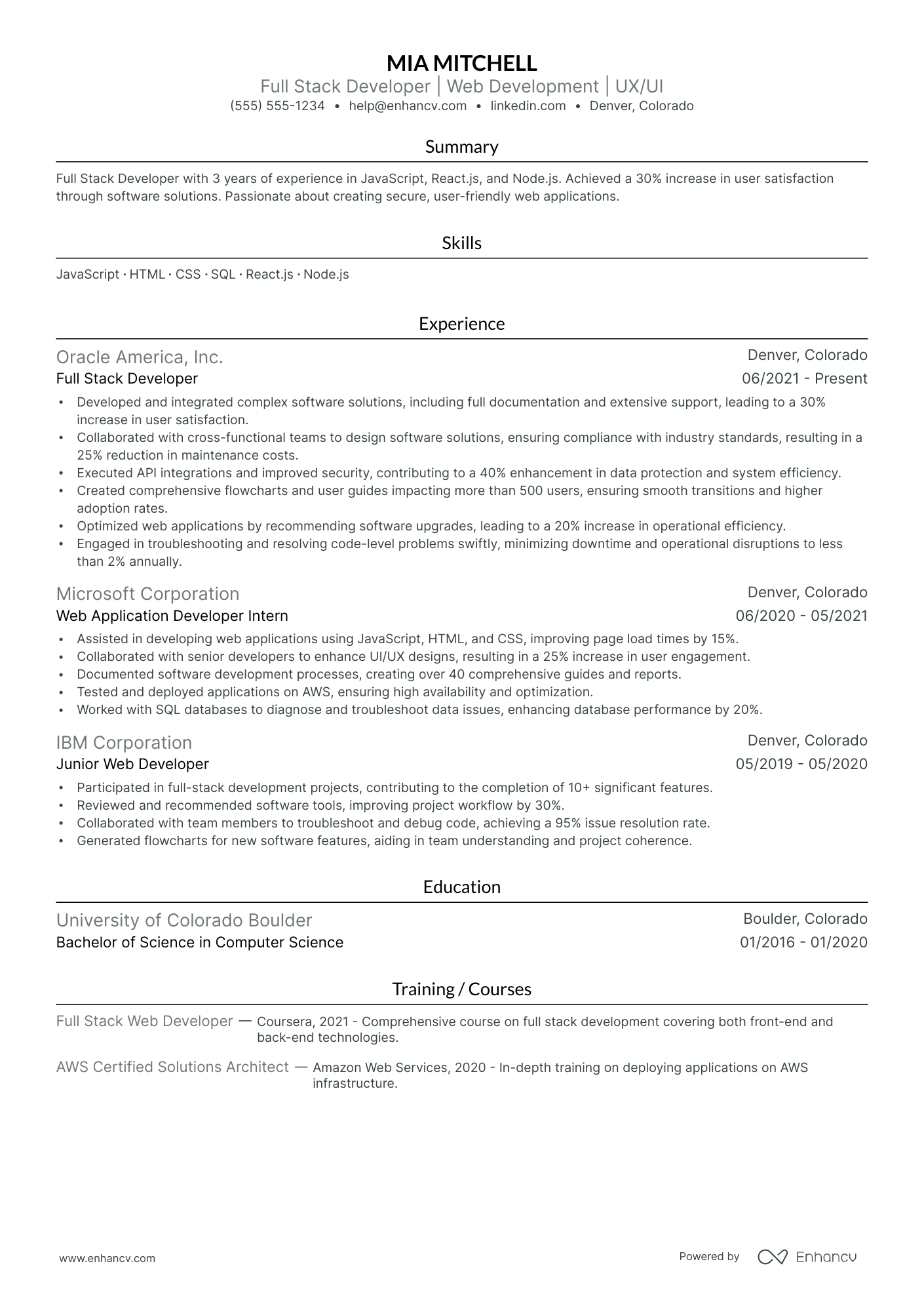 Lead Web3 Developer Resume Example Resume Example