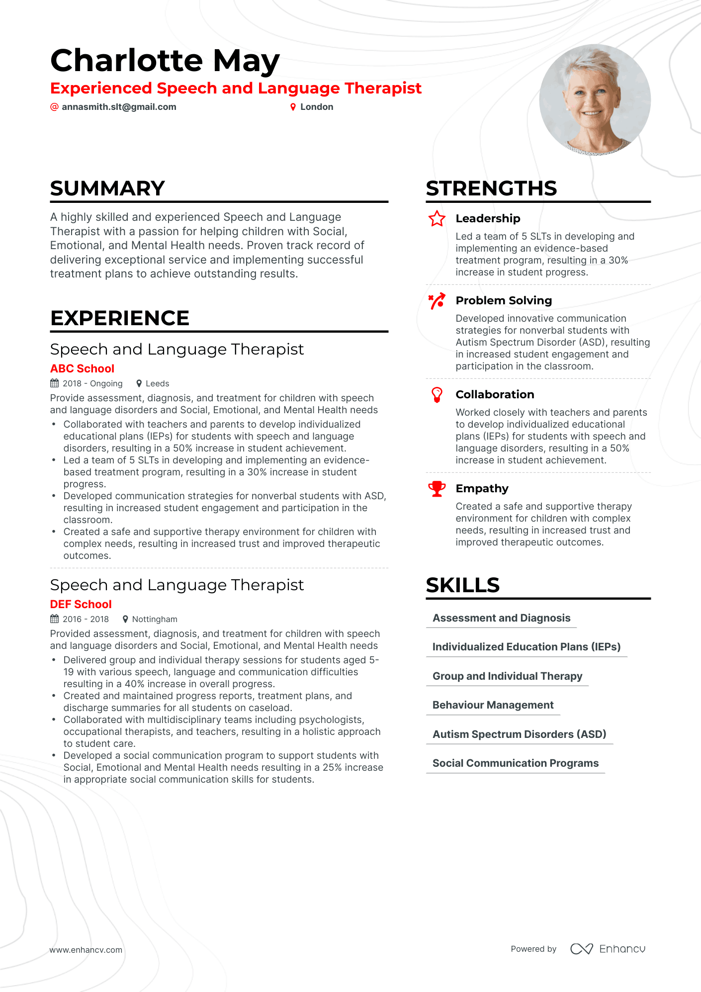 3 therapist cv examples for 2023