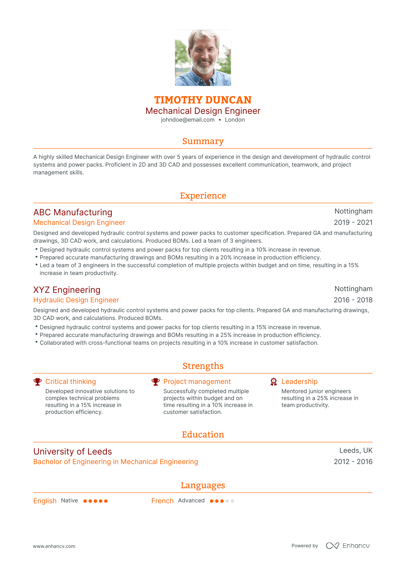 3 Mechanical Design Engineer CV Examples For 2023