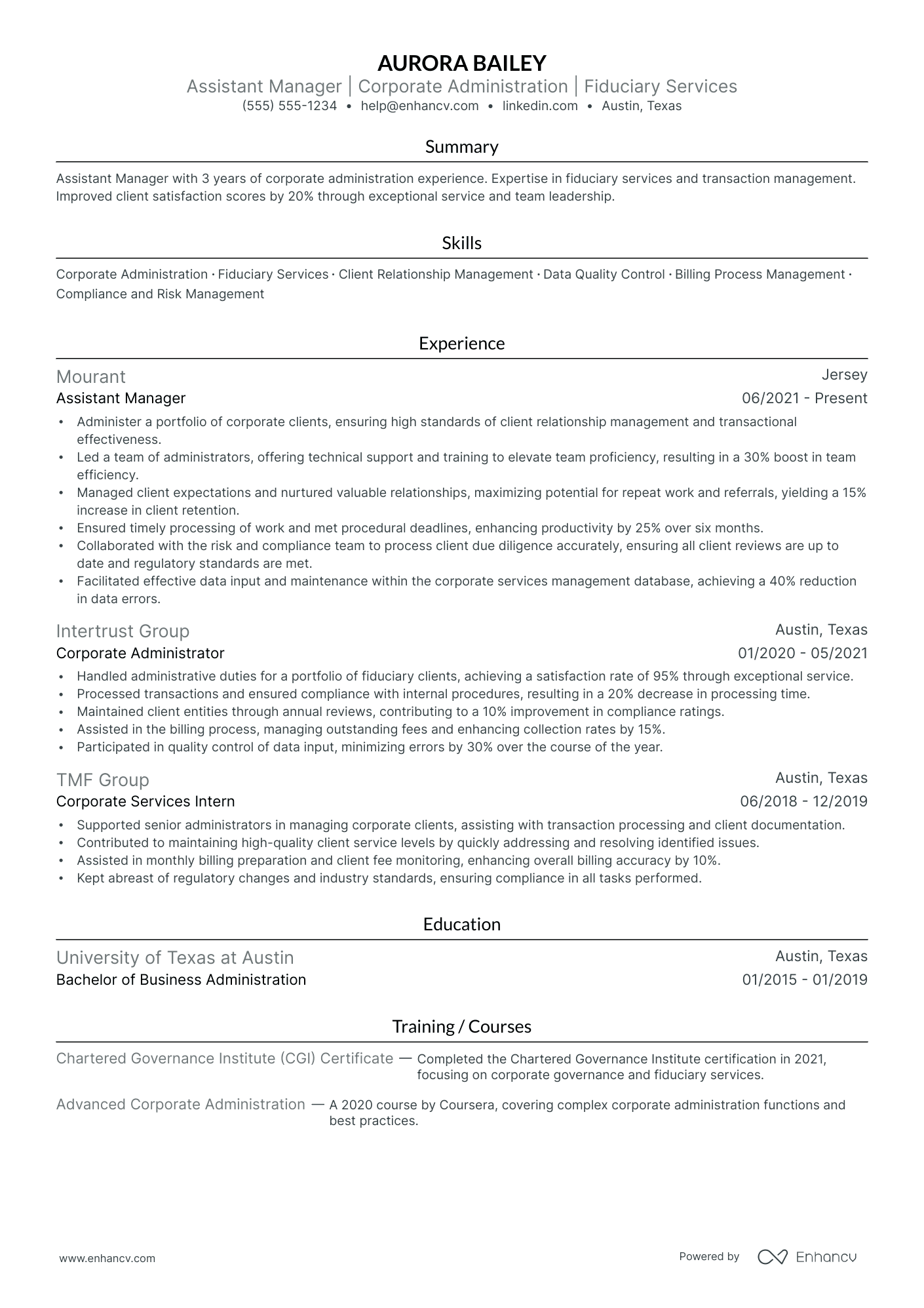 Assistant Client Relations Manager Resume Example Resume Example