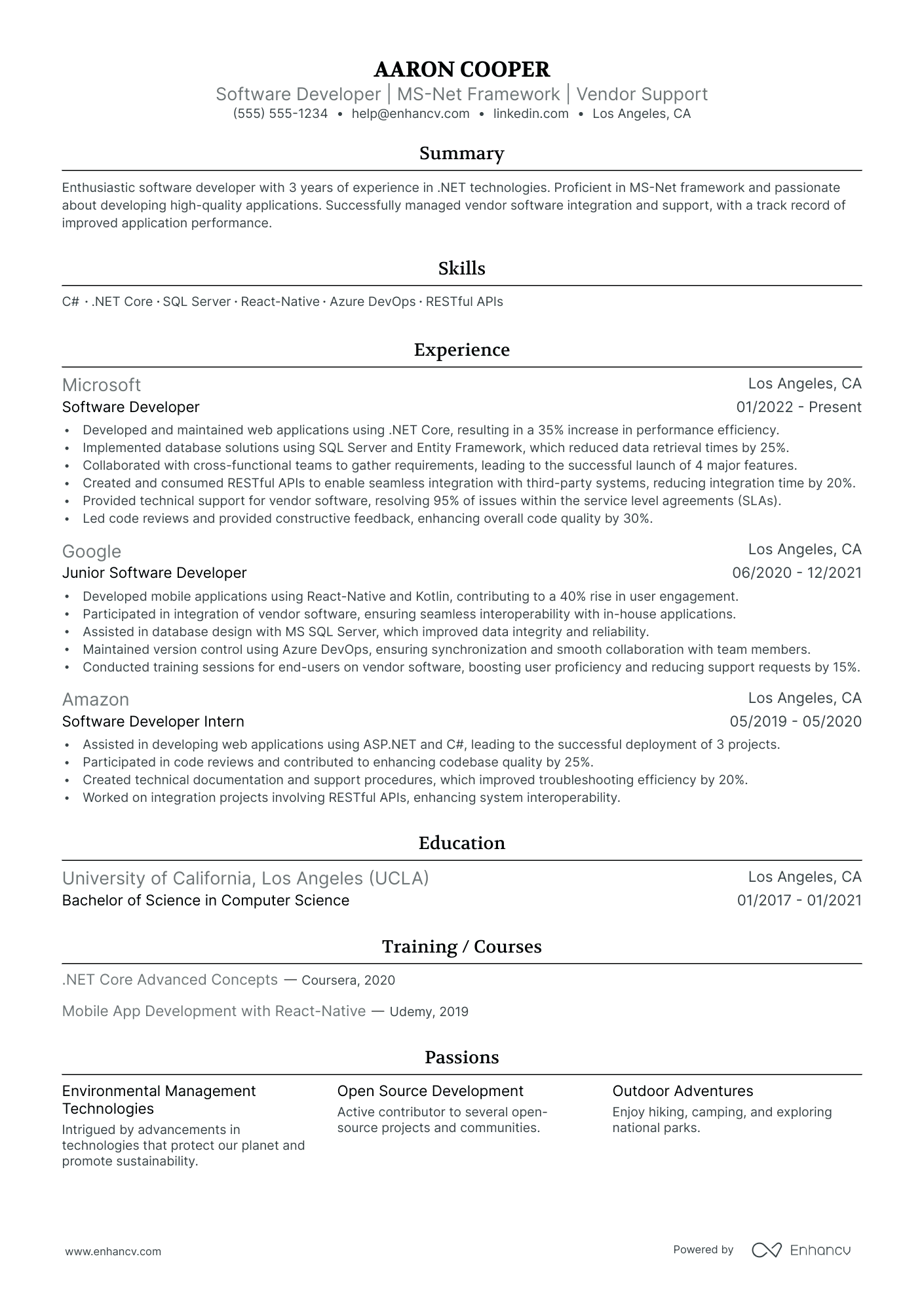 Front End Mobile Developer Resume Example Resume Example