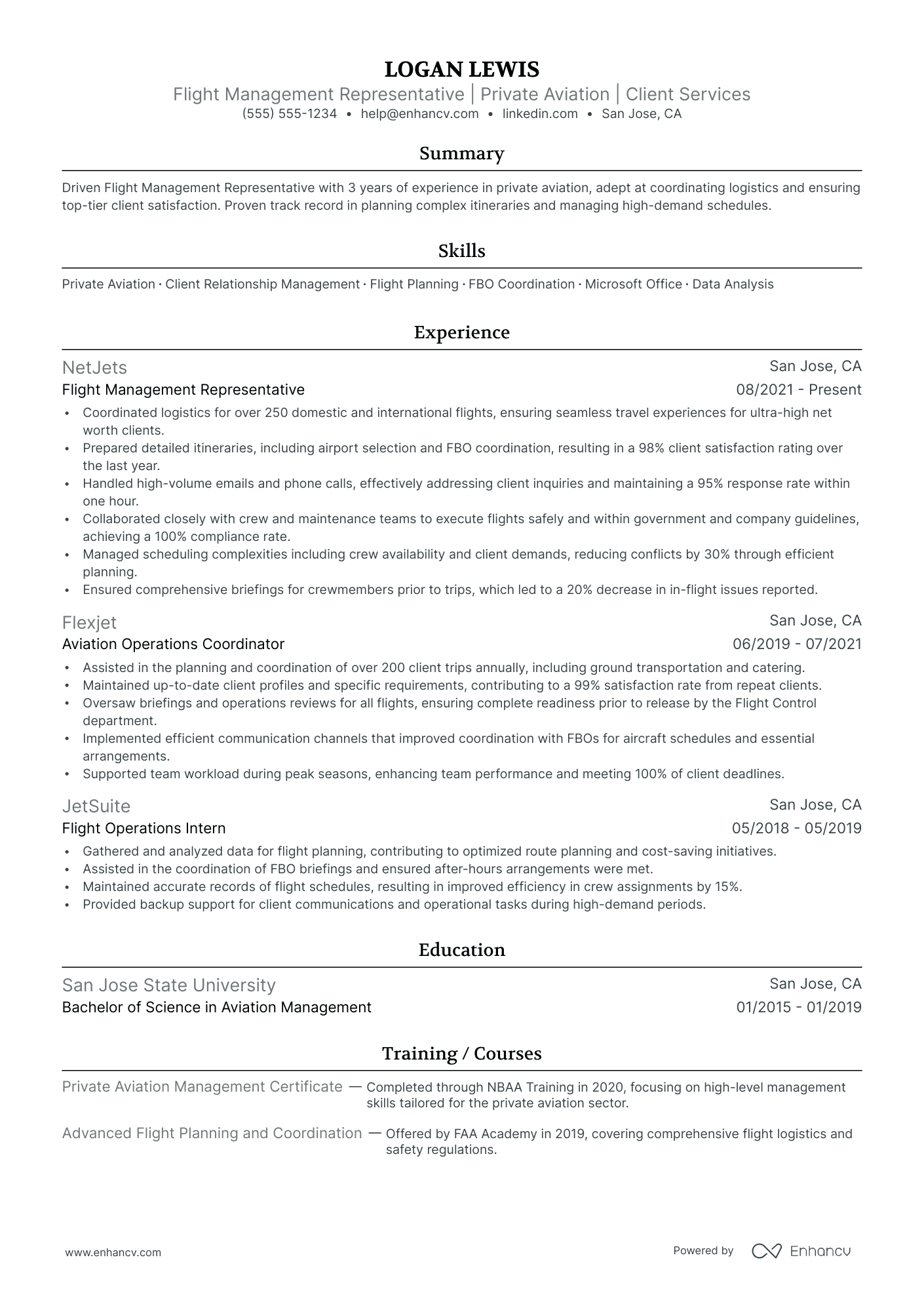 Emergency Procedures Flight Attendant resume example