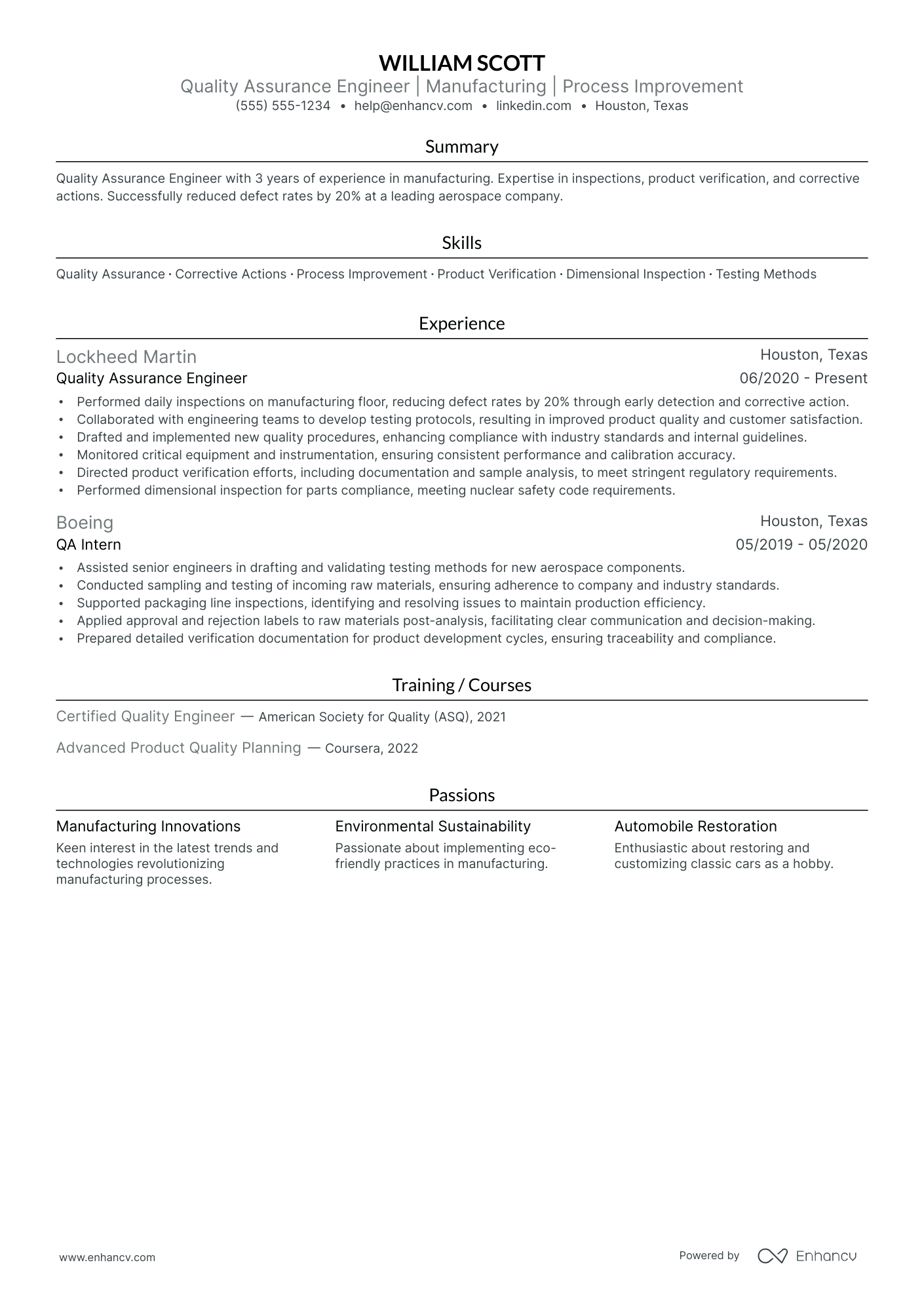 Project Quality Assurance Engineer Resume Example Resume Example