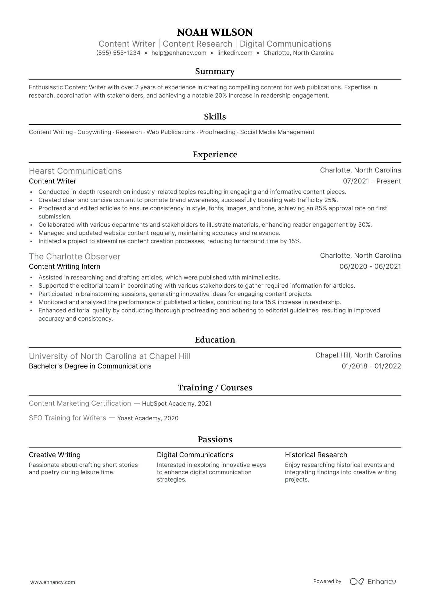 Bilingual Content Writer Resume Example Resume Example