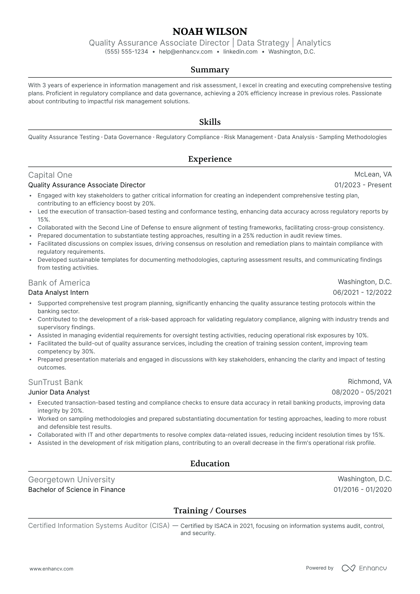 Assistant Director of Quality Assurance Resume Example Resume Example