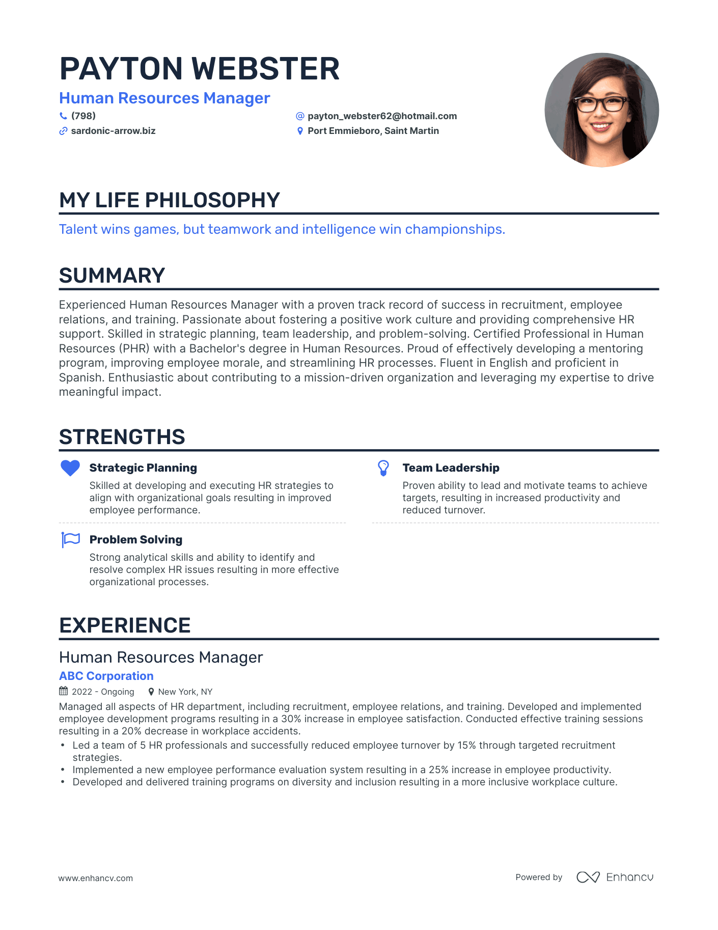 3 Human Resources Manager Resume Examples & HowTo Guide for 2024