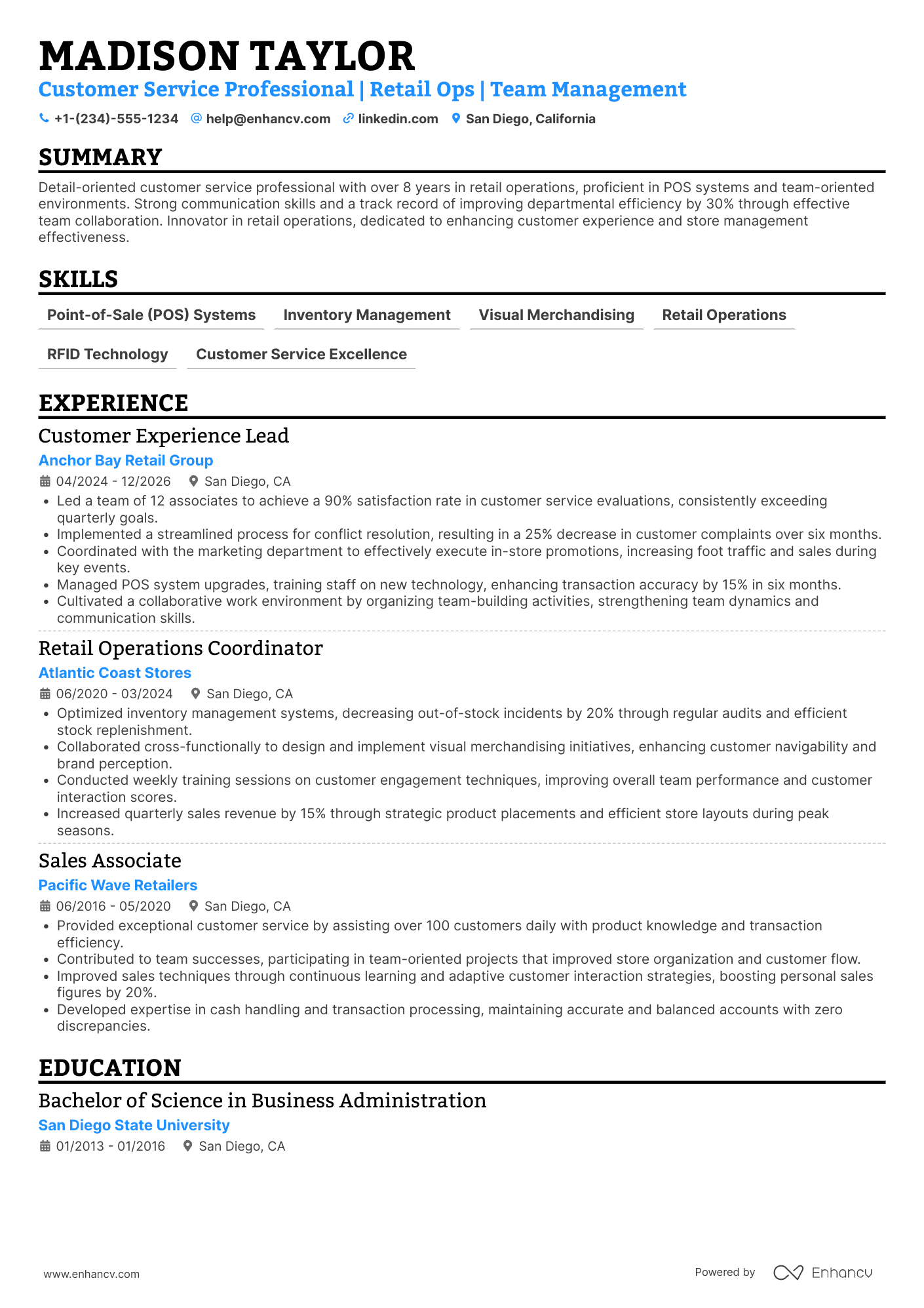 Target resume example