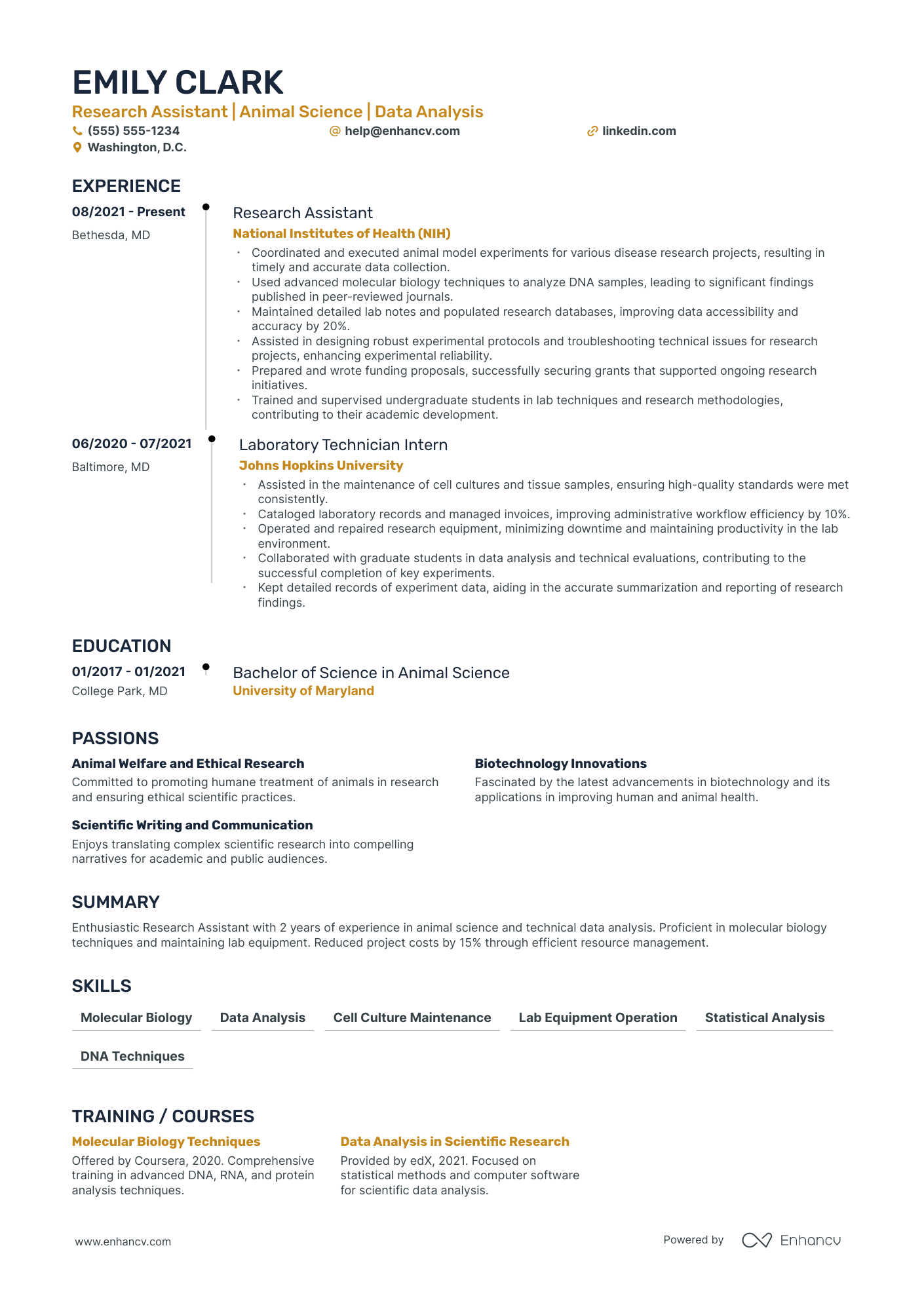 Laboratory Research Assistant Resume Example Resume Example