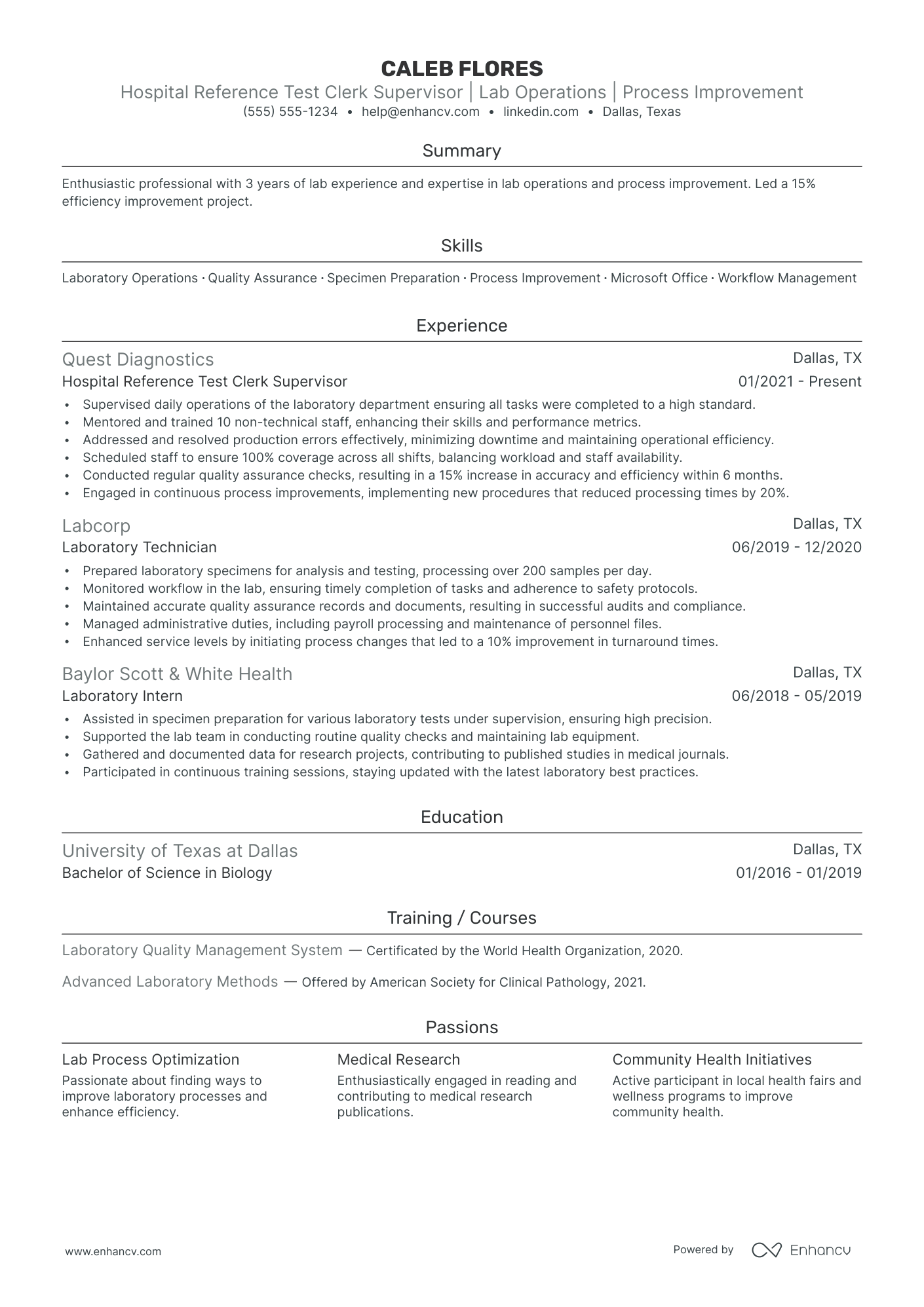 File Clerk Supervisor resume example