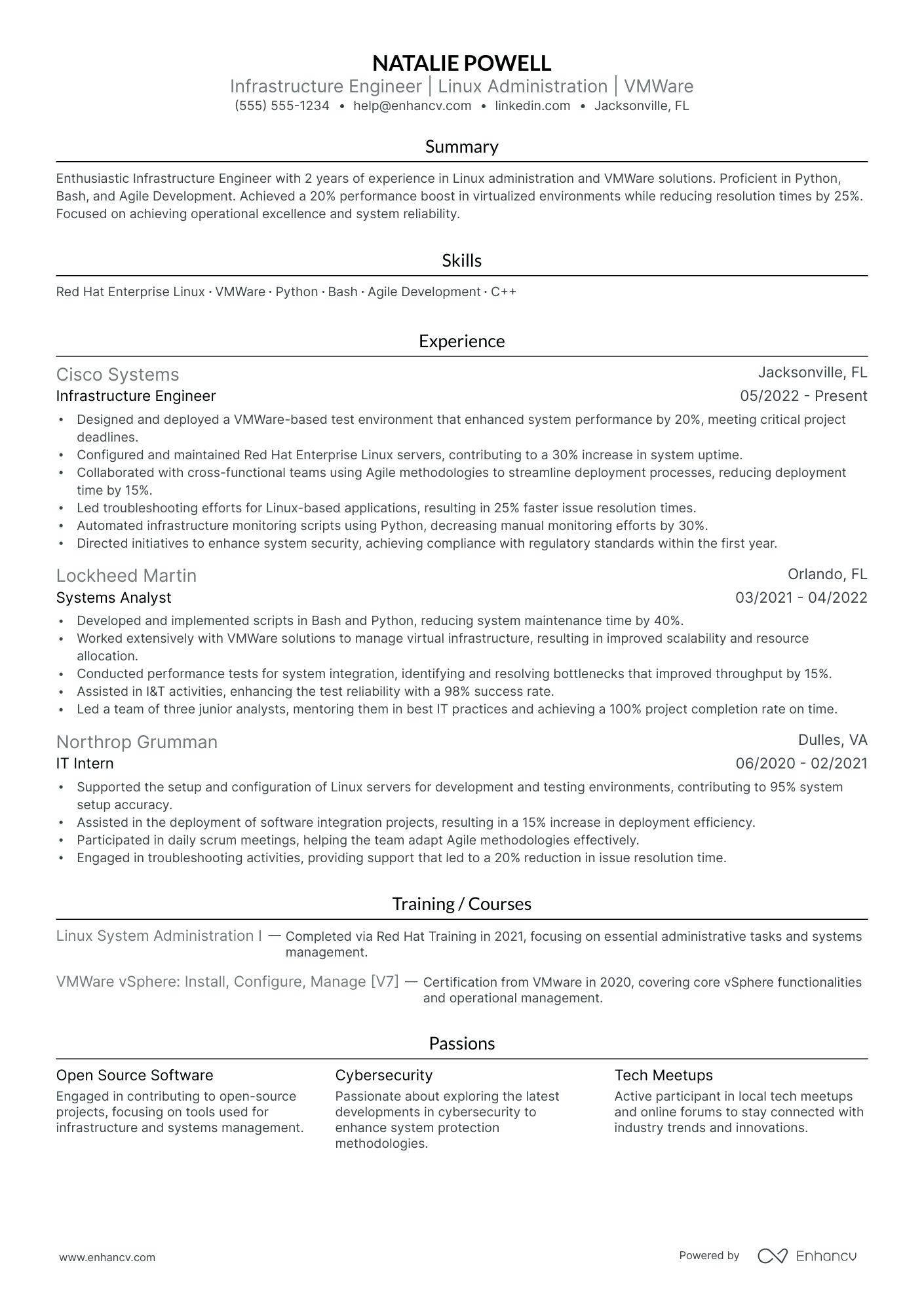 DevOps Infrastructure Engineer Resume Example Resume Example