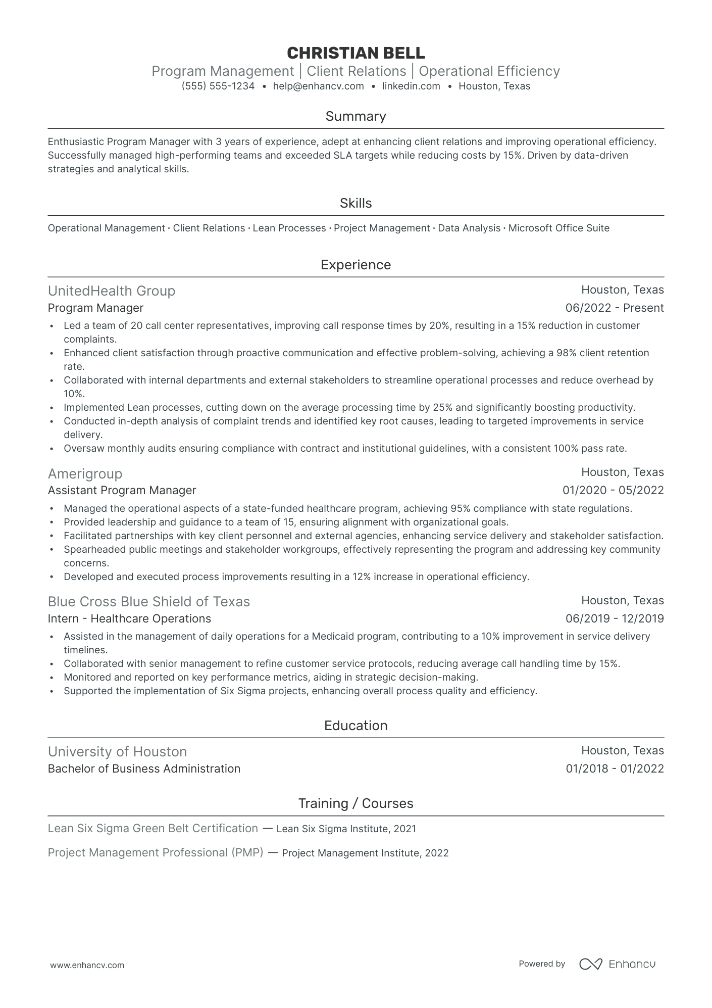 Assistant Program Director Resume Example Resume Example