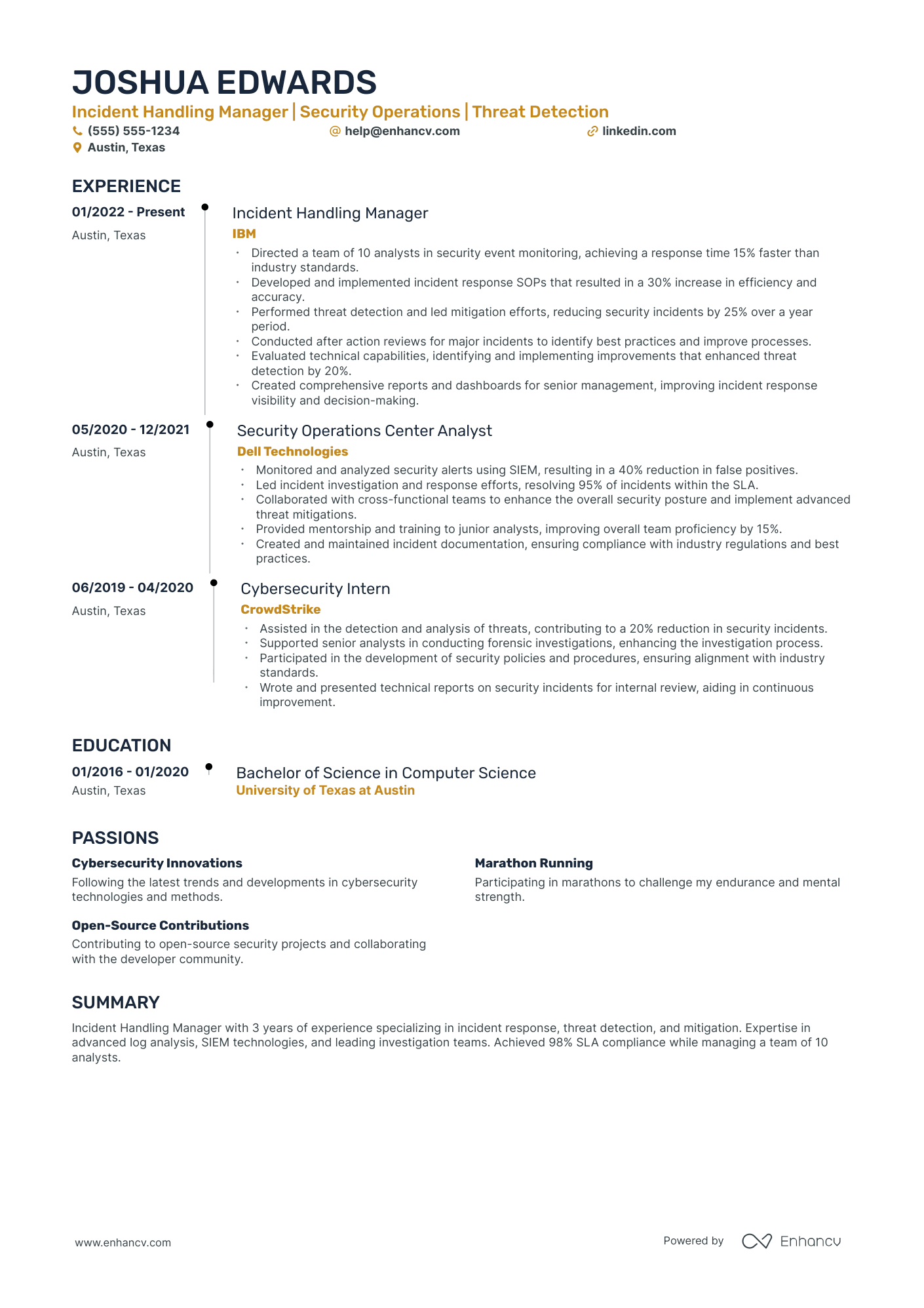 Home-Based Business Owner resume example