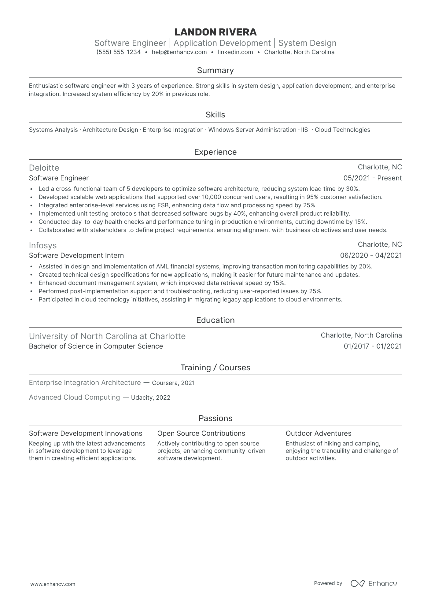 Senior Software Engineer resume example