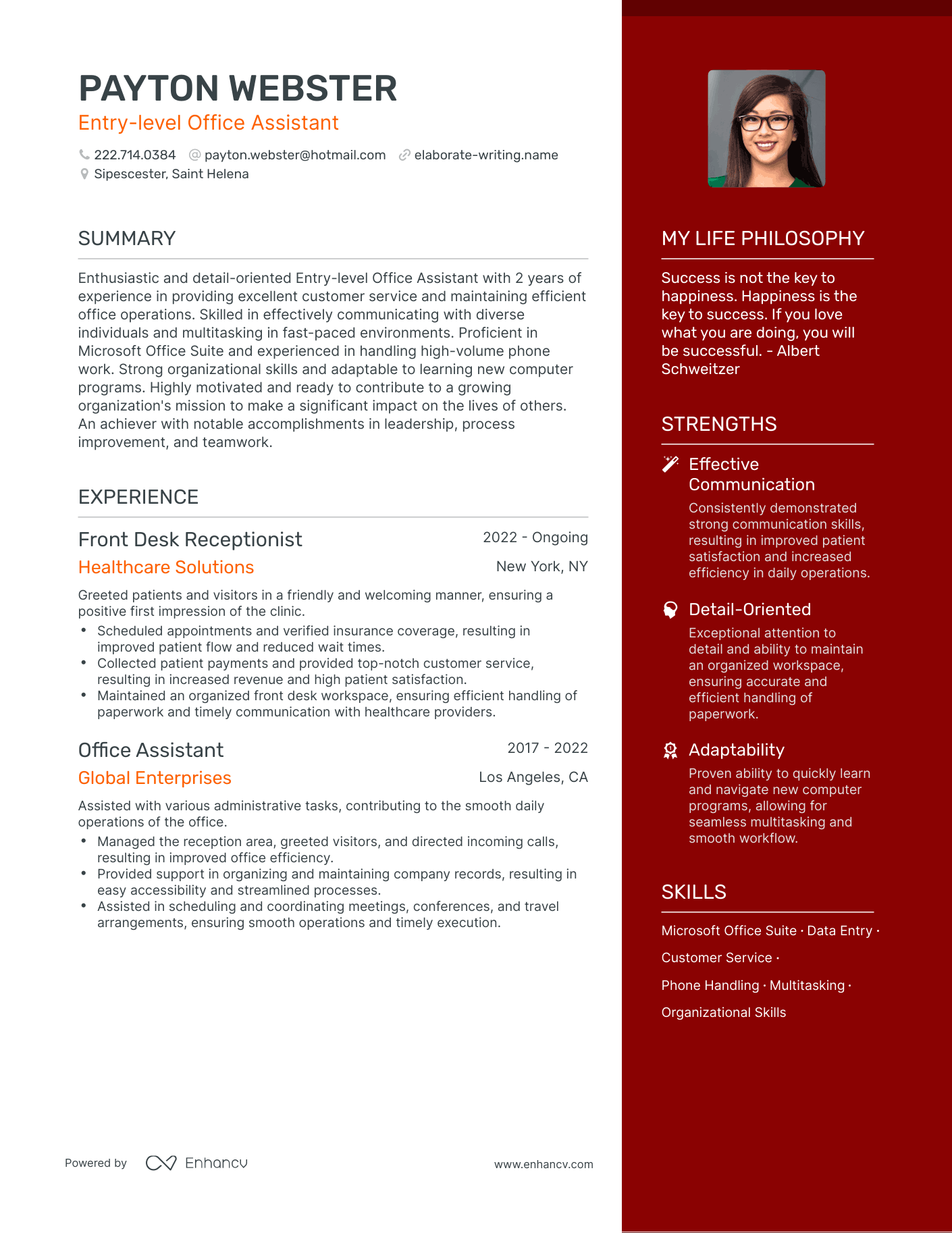 3 Successful Entry level Office Assistant Resume Examples And Writing 