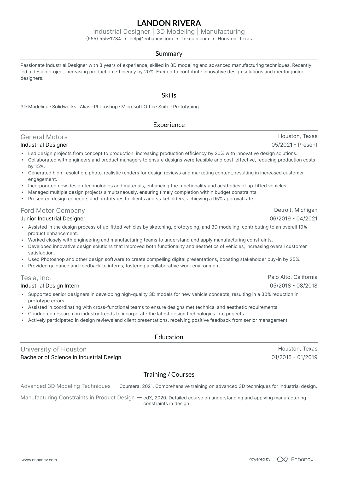 Lead Industrial Designer Resume Example Resume Example