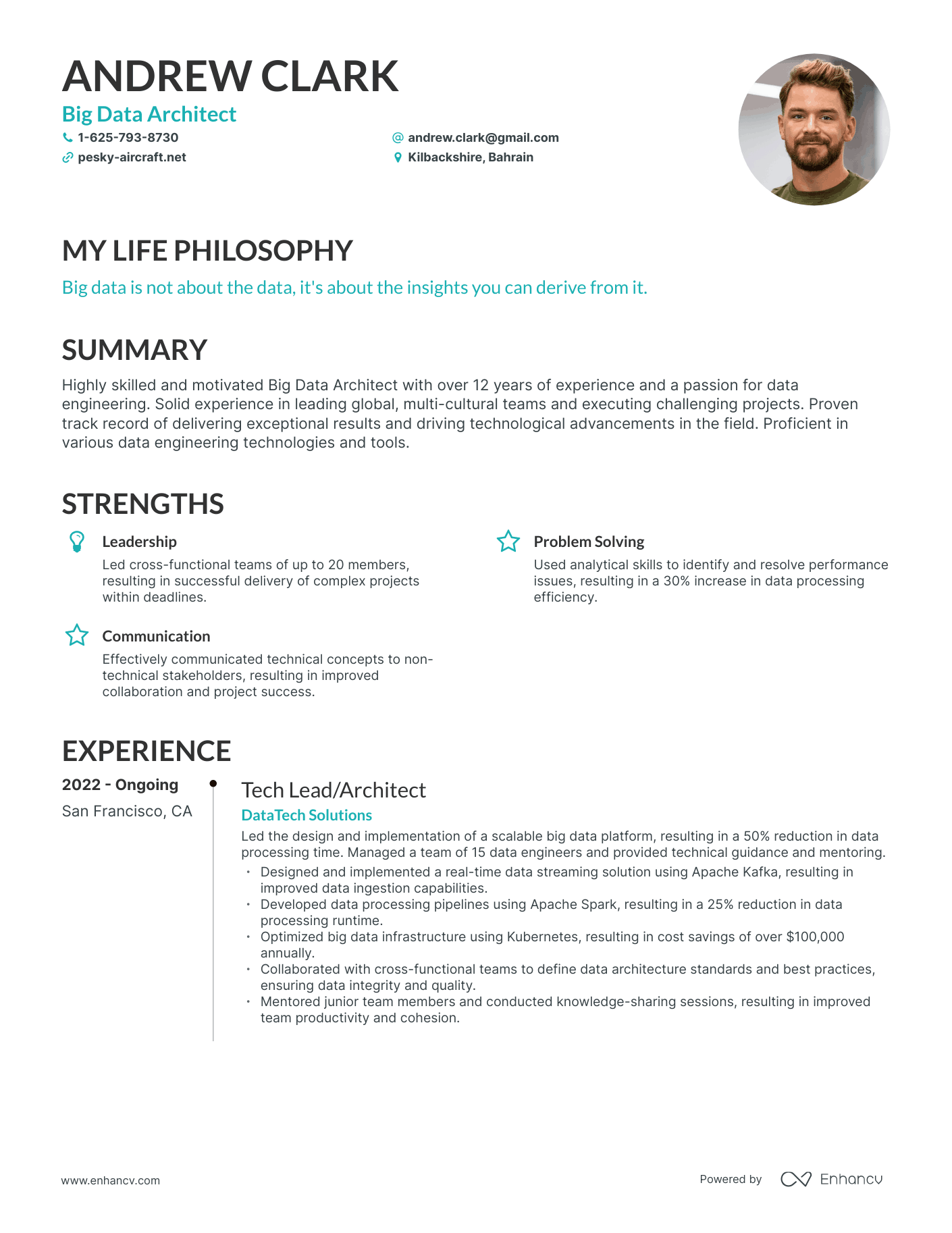 3 Big Data Architect Resume Examples & How-To Guide for 2024