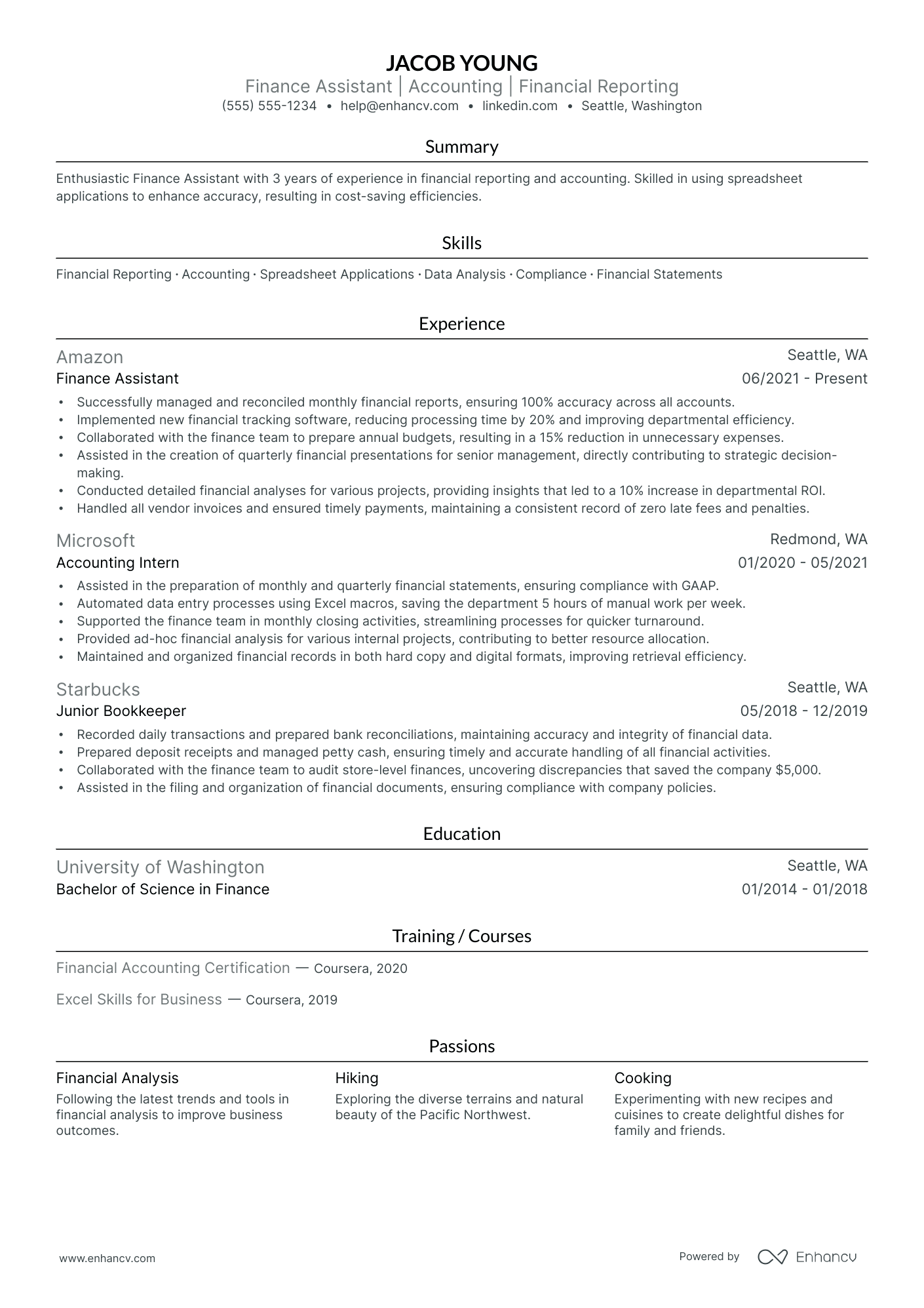 Financial Secretary Resume Example Resume Example