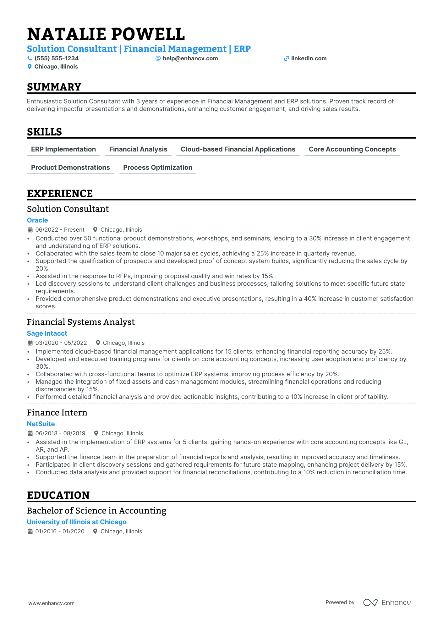 Hospitality Consultant resume example