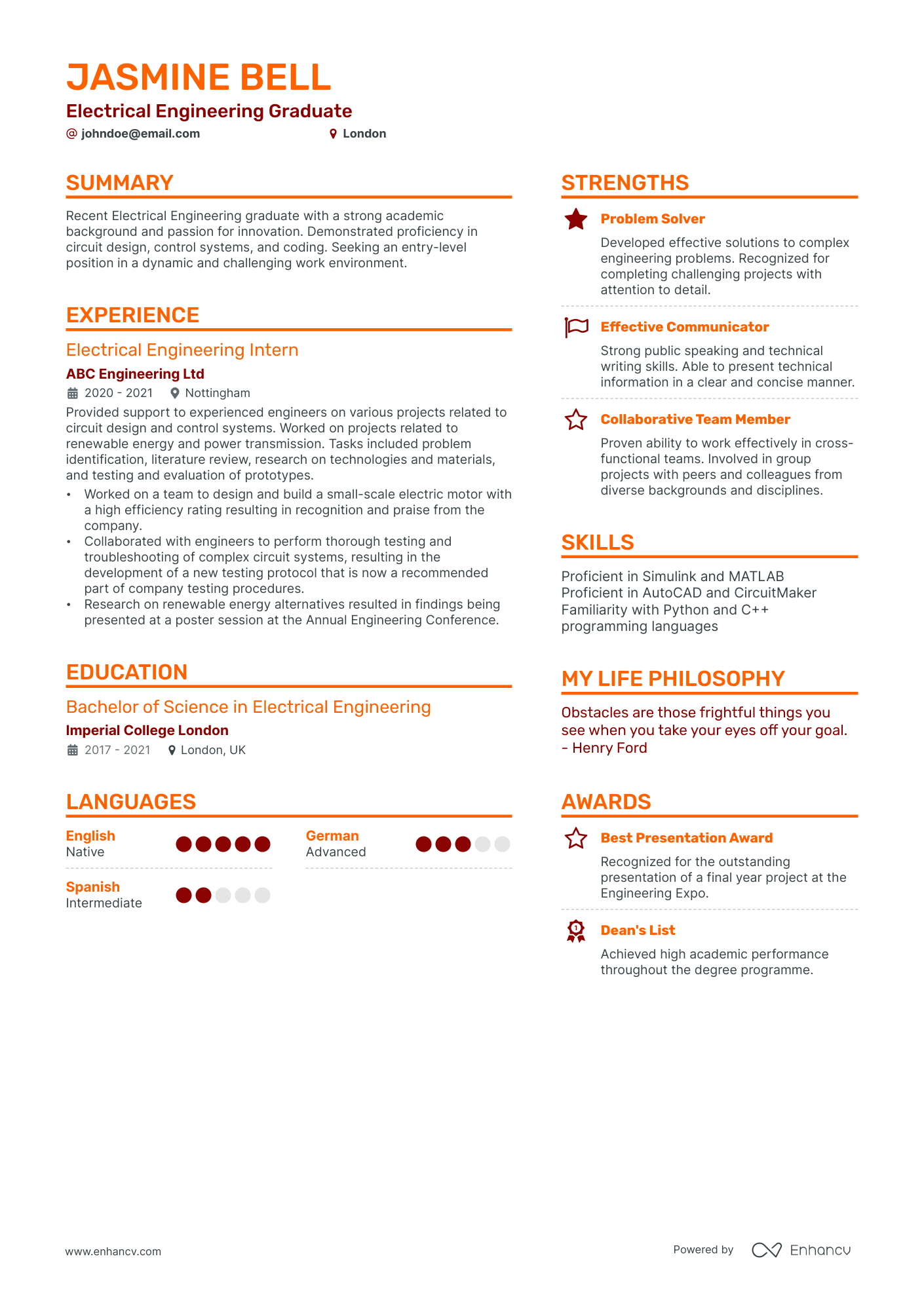 3 Electrical Engineering CV Examples for 2024