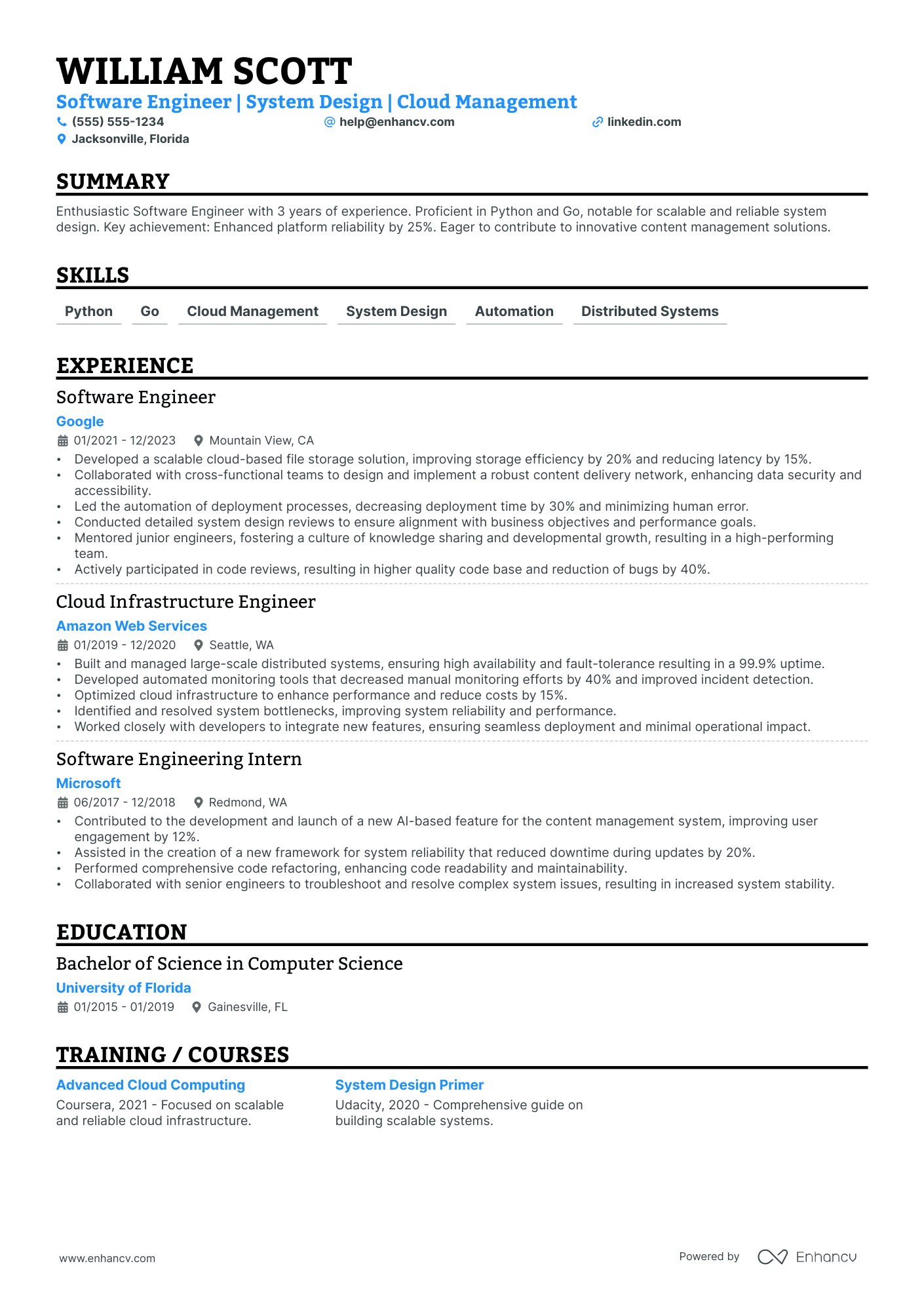 Site Reliability Engineering Manager Resume Example Resume Example