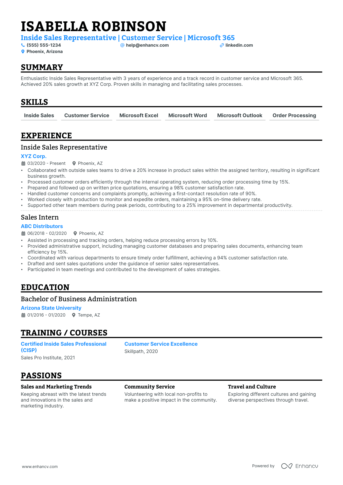 Inside Sales and Customer Service Representative Resume Example Resume Example