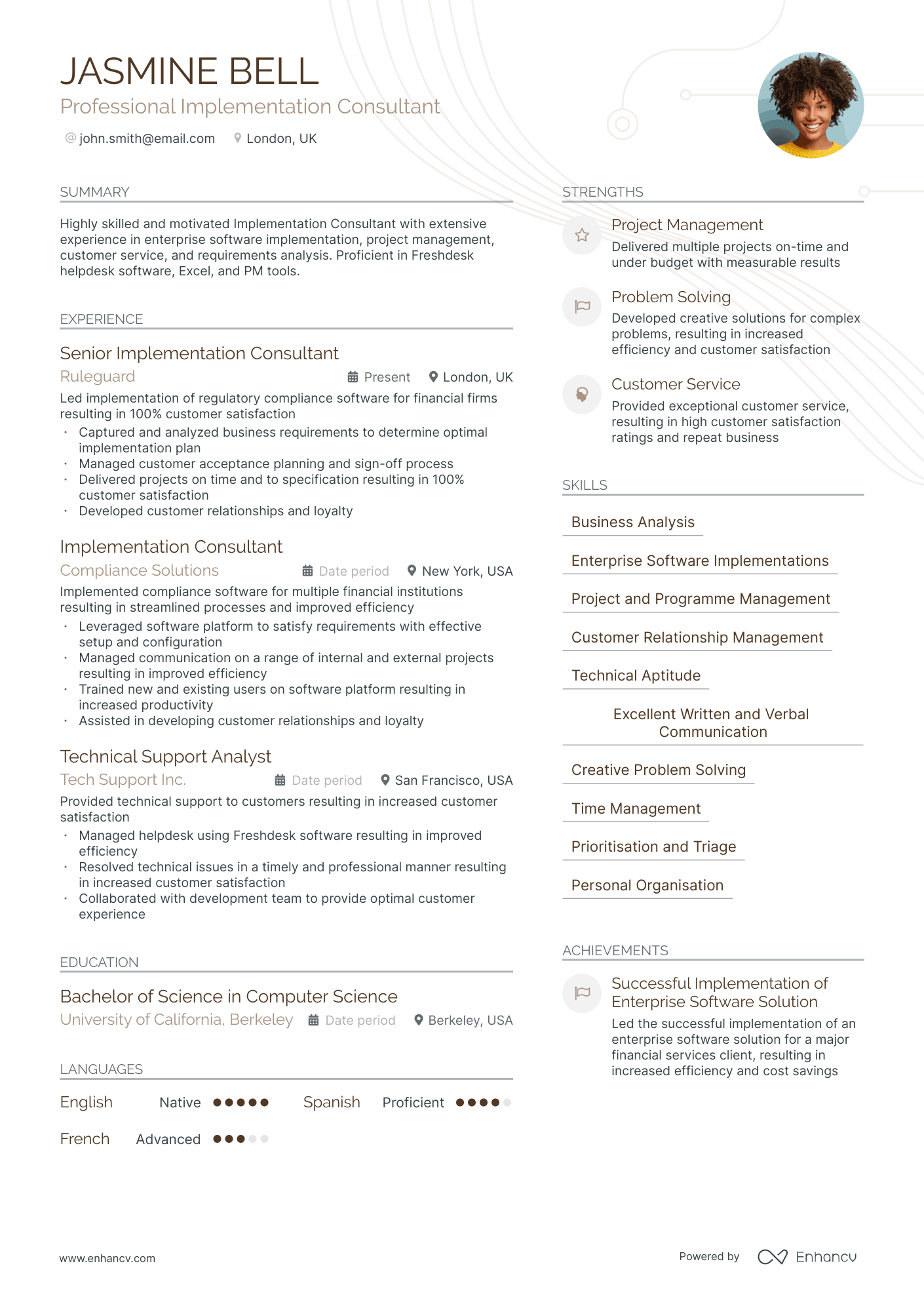 Software Consultant resume example