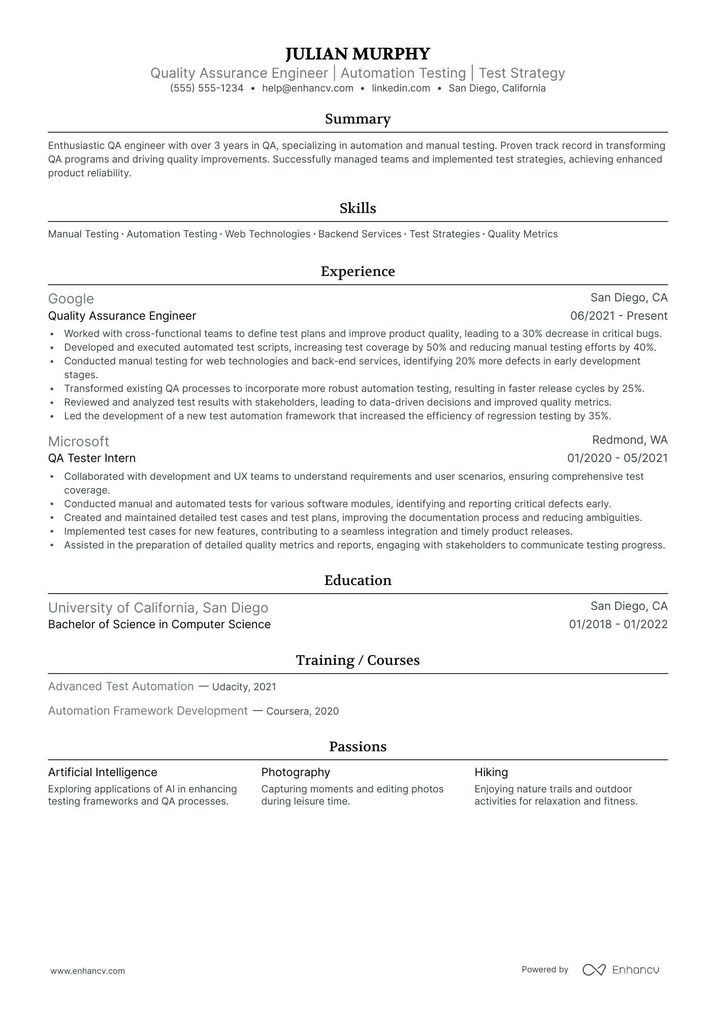 Quality Assurance Manager Resume Example Resume Example