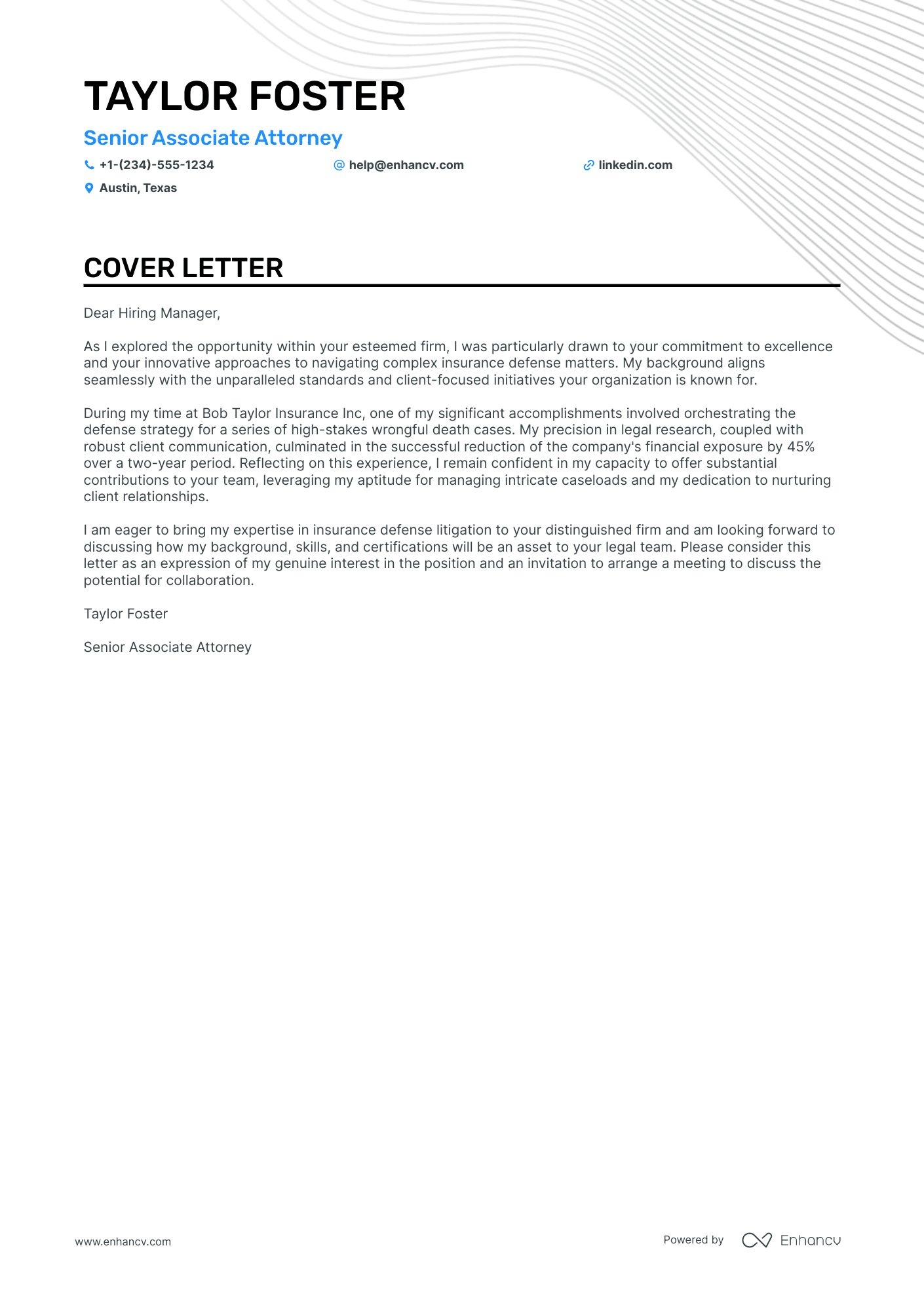 Associate Attorney cover letter