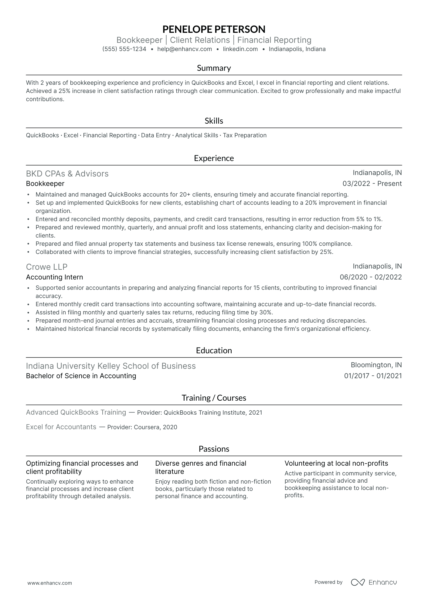 Senior Bookkeeper Resume Example Resume Example