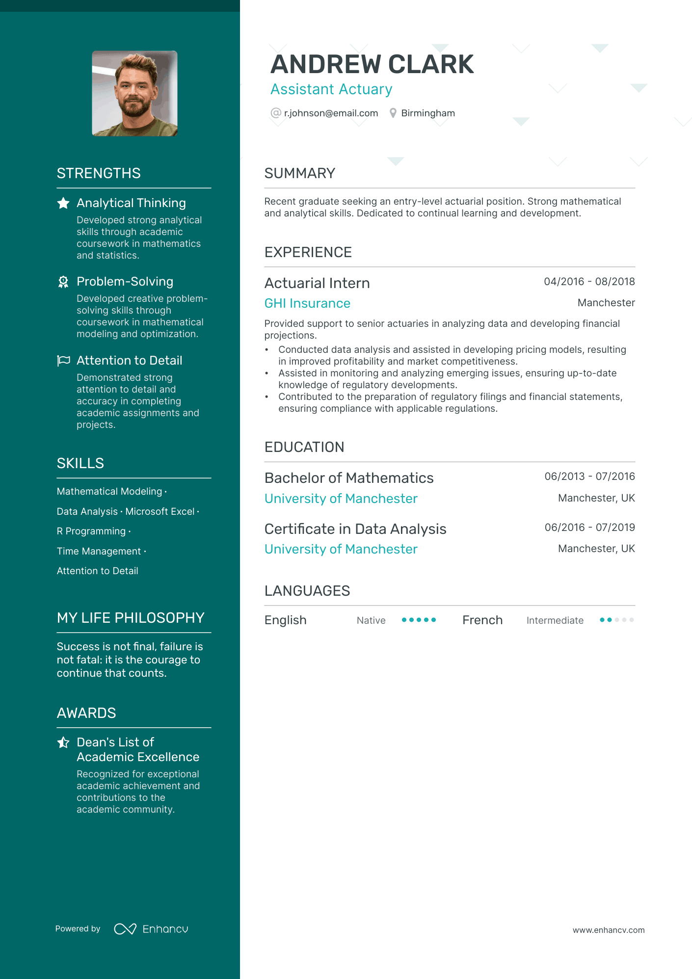 3 Actuary CV Examples for 2024