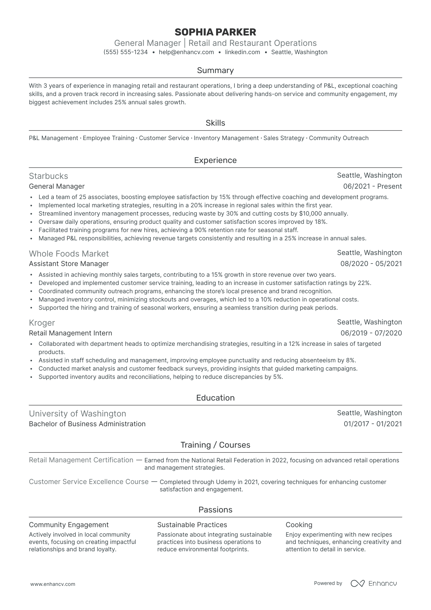 General Manager - Hospitality Resume Example Resume Example