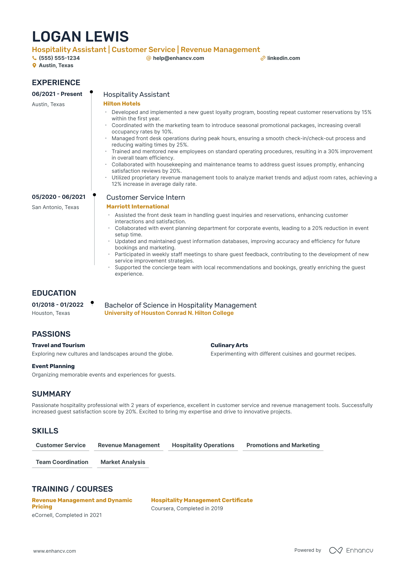 Luxury Retail resume example