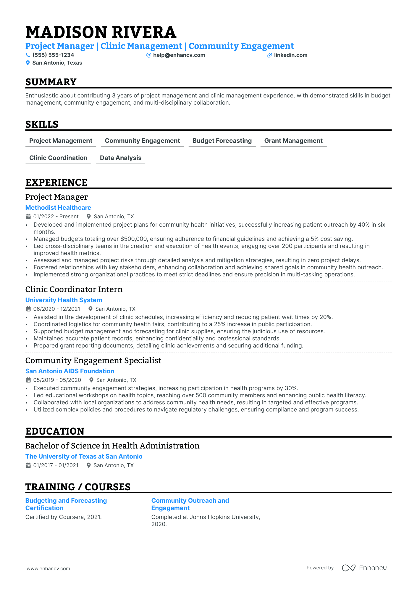 Healthcare Project Manager Resume Example Resume Example