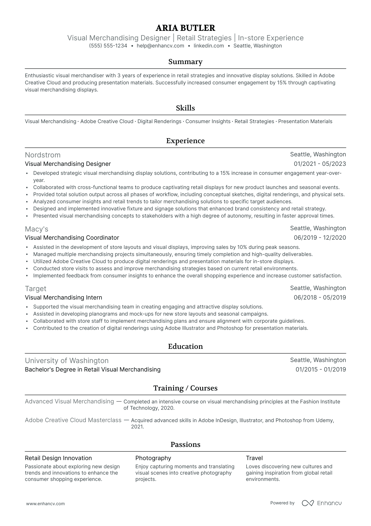 Visual Merchandising Display Designer Resume Example Resume Example