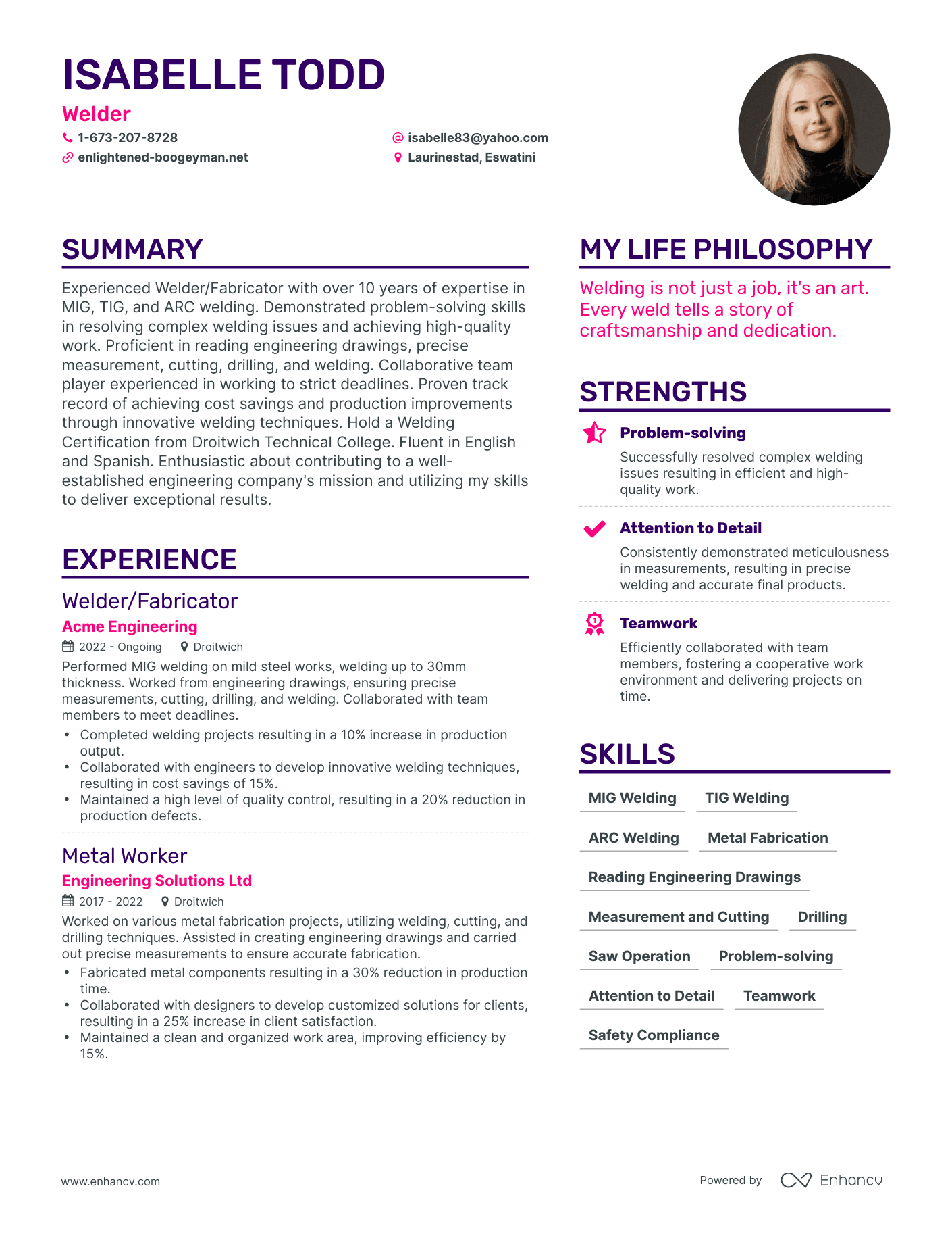 3 Successful Welder Resume Examples And Writing Tips For 2024