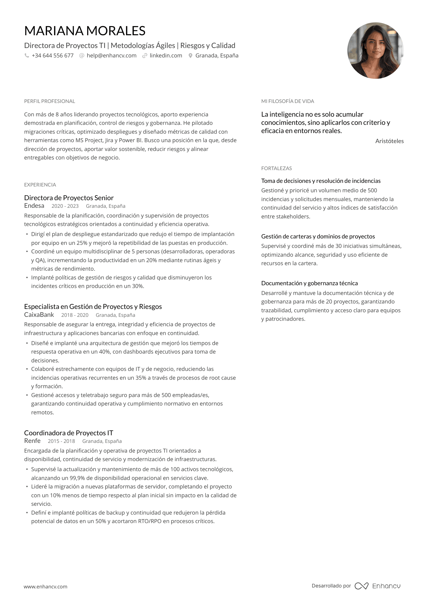 Minimalista — Plantillas de CV